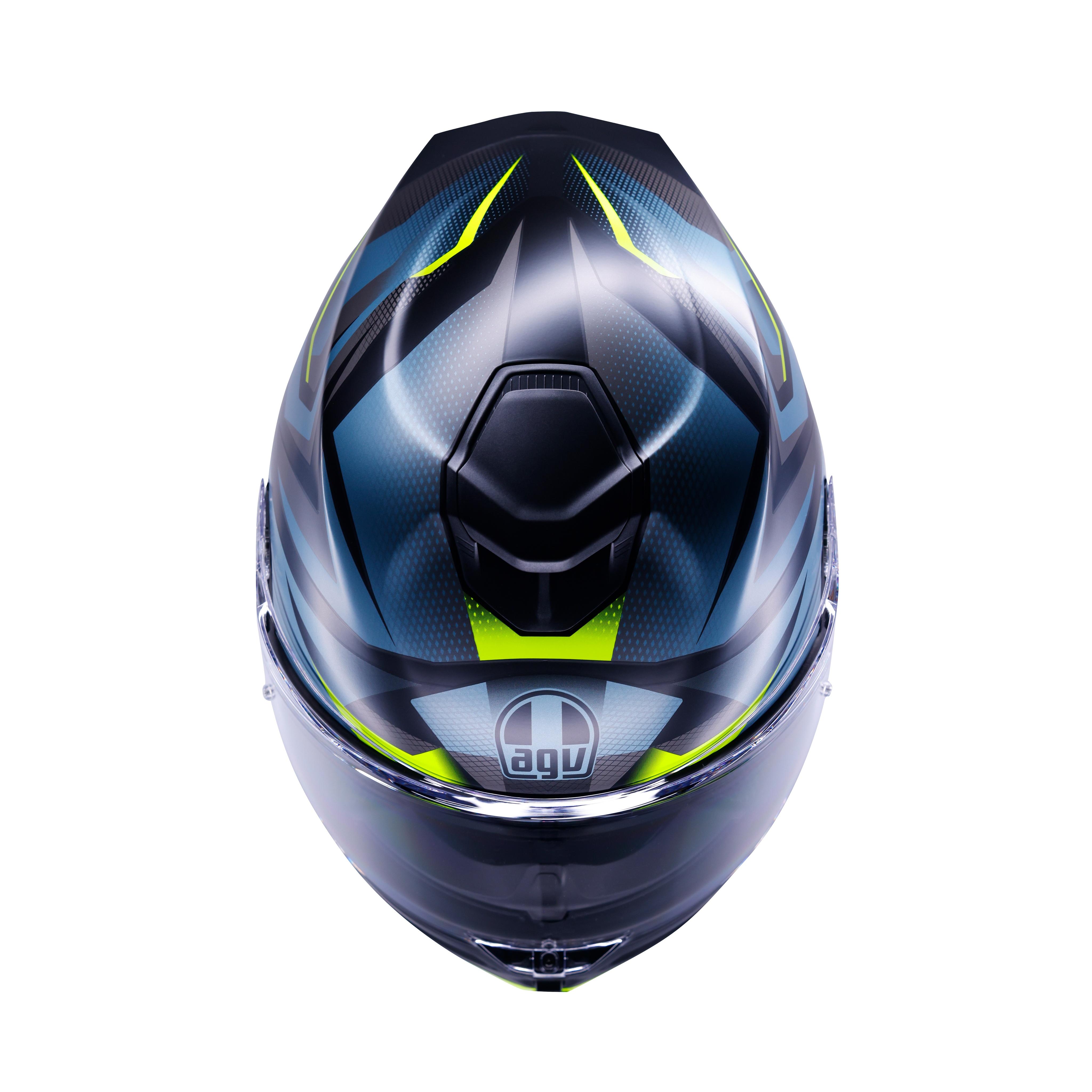 K5 MUNOR MATT BLACK/YELLOW FLUO - FULL-FACE MOTORCYCLE HELMET E2206 -  - 5