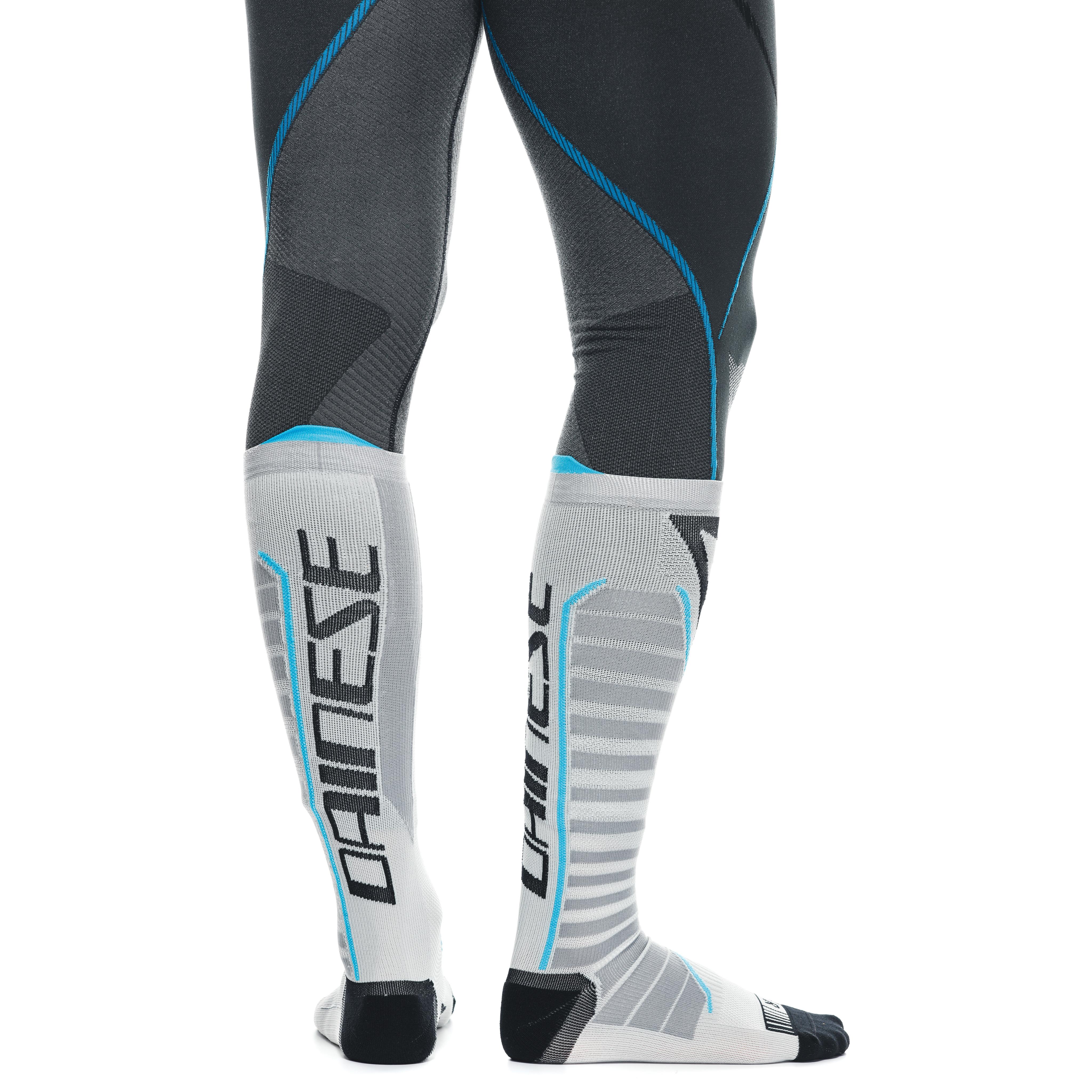 TECHNICAL MOTORCYCLE LONG SOCKS UNISEX - BASE LAYER SUMMER - BLACK/BLUE - 5