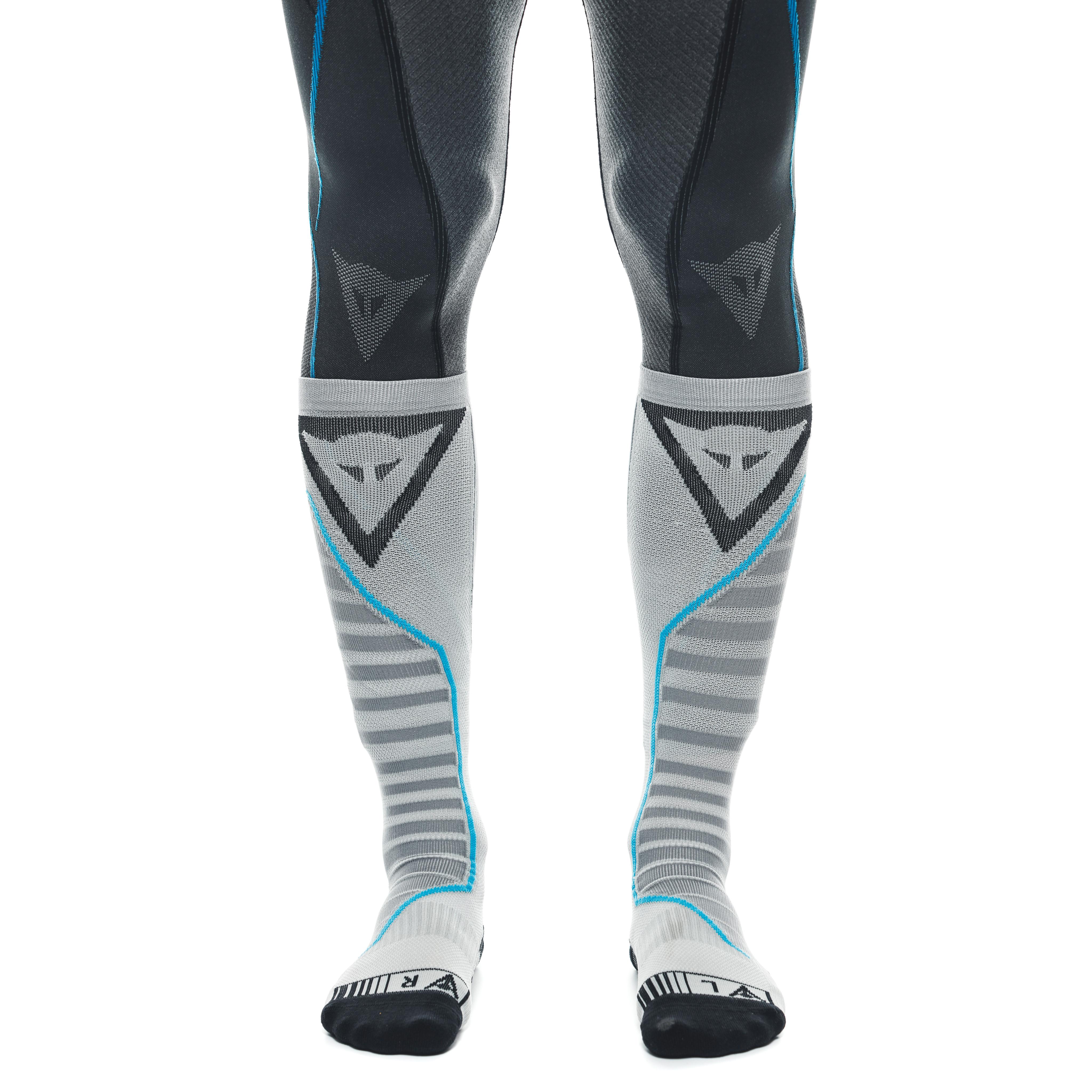 TECHNICAL MOTORCYCLE LONG SOCKS UNISEX - BASE LAYER SUMMER - BLACK/BLUE - 2
