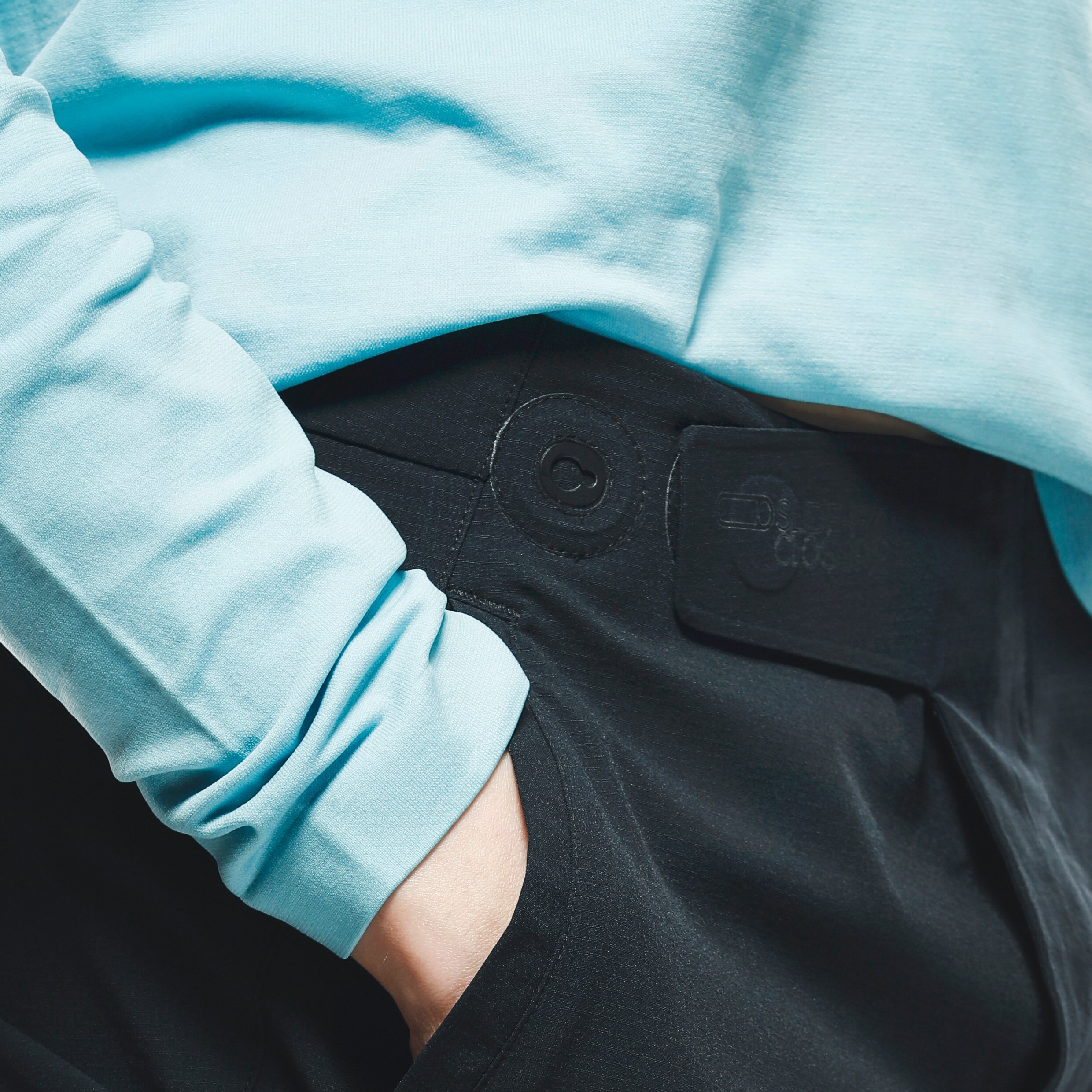 HGL - PANTALONS COURTS V&Eacute;LO POUR FEMME - TRAIL-BLACK - 7