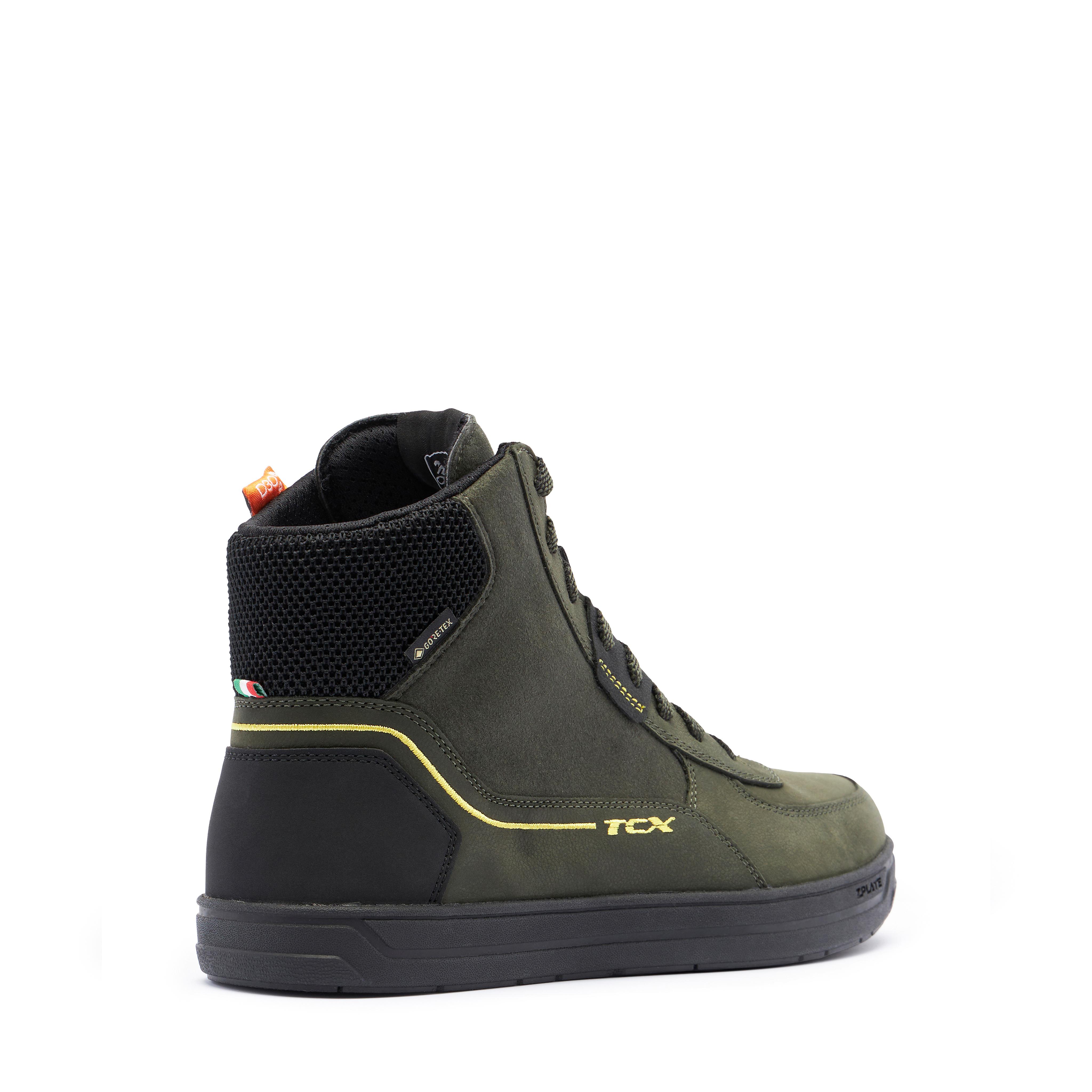 MOOD 2 GORE-TEX&reg; WATERPROOF MOTORCYCLE SHOES MEN - GREEN/BLACK/YELLOW -  - 3