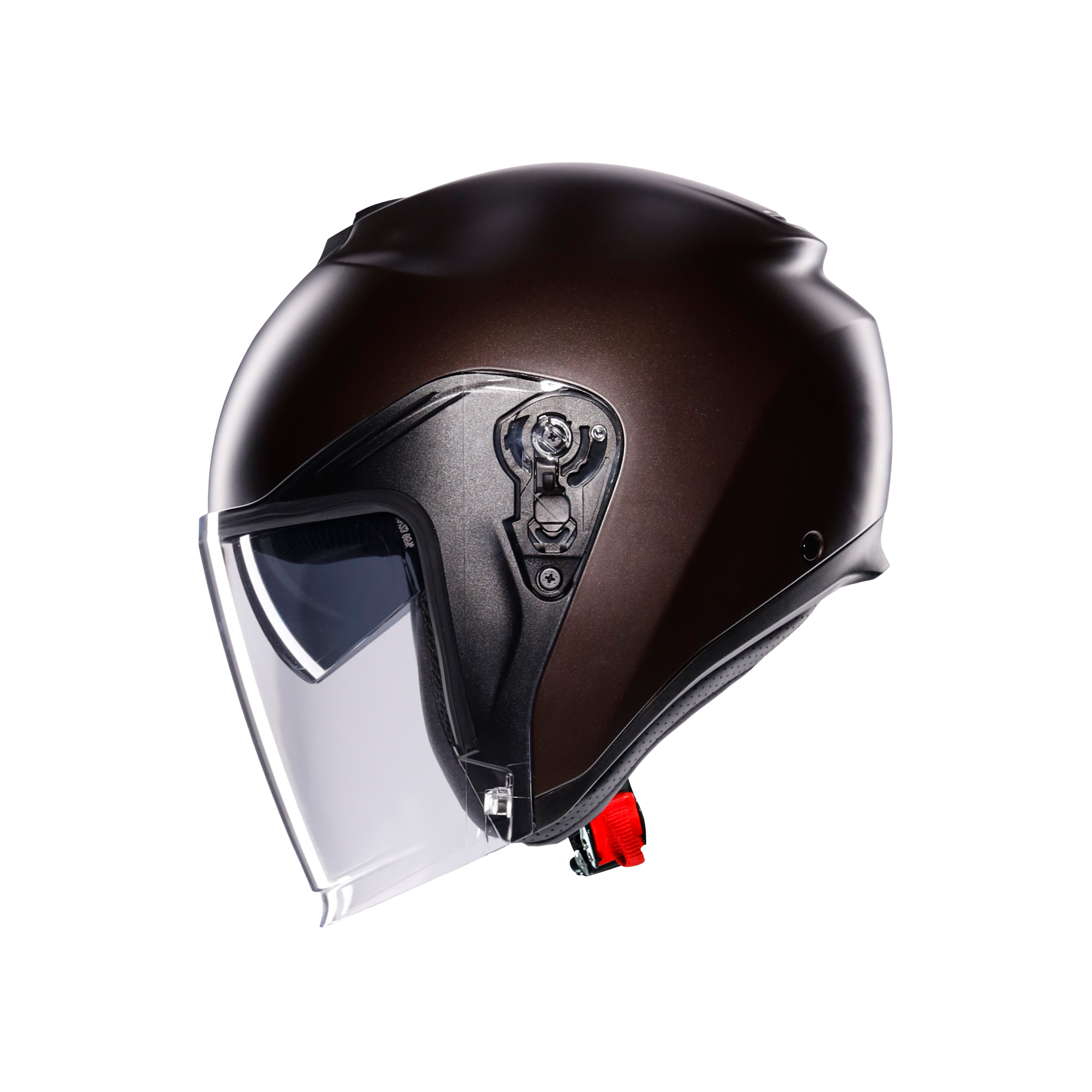 IRIDES MONO MATT PREGIATO BRONZE - MOTORBIKE OPEN FACE HELMET E2206 -  - 4