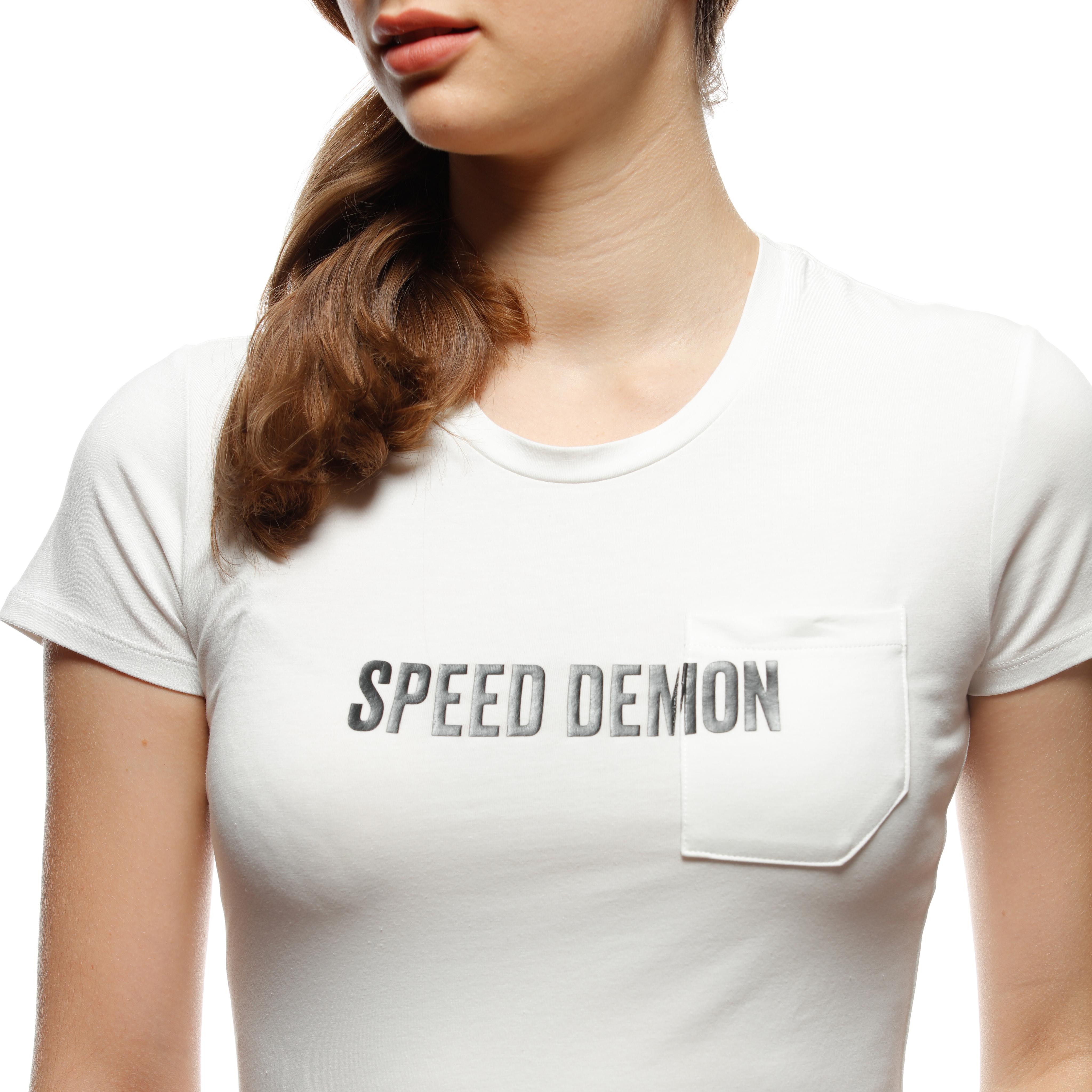DEMON POCKET - WOMEN'S T-SHIRT - BLANC DE BLANC - 10
