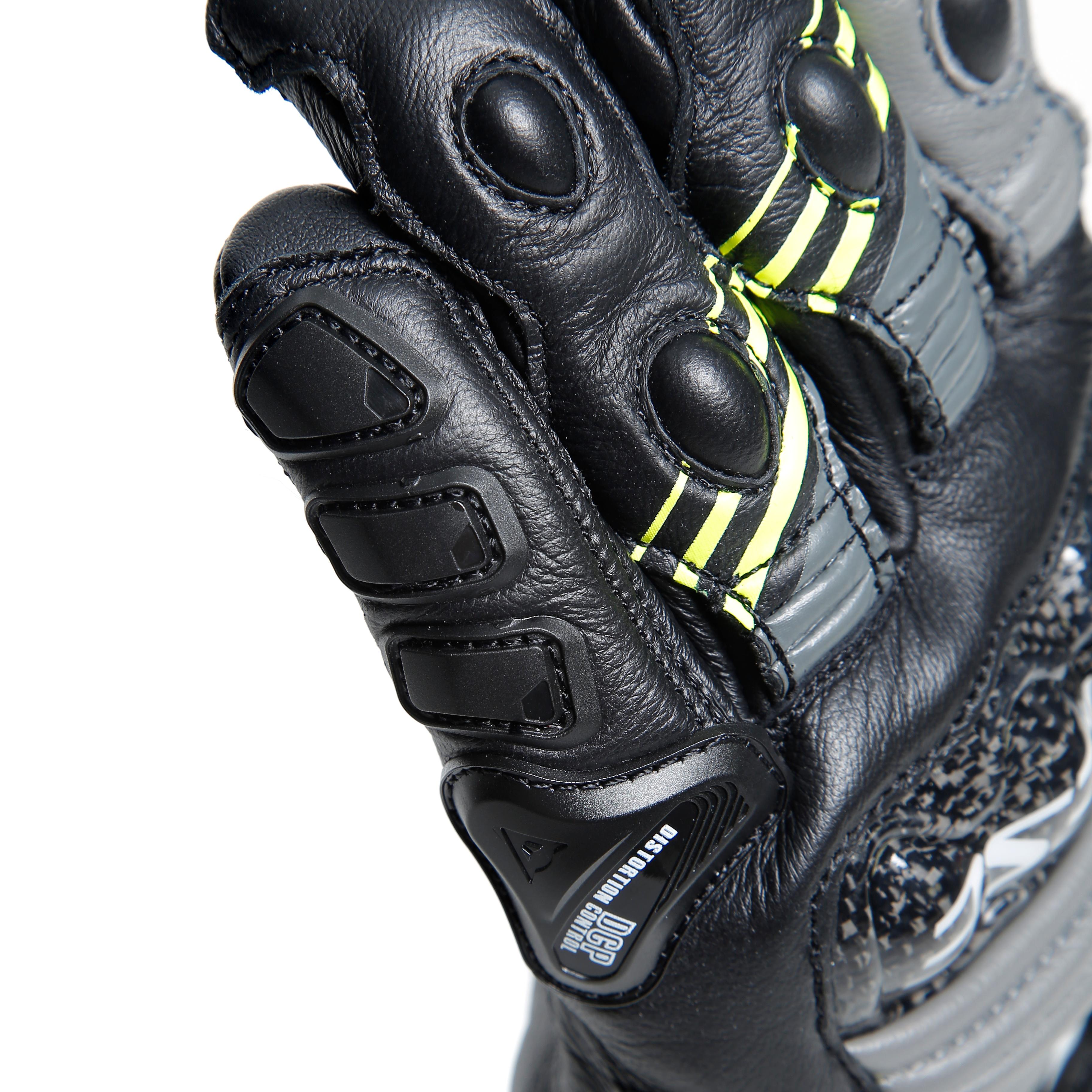DRUID 4 - MEN'S MOTORCYCLE LEATHER GLOVES | BLACK/CHARCOAL-GRAY