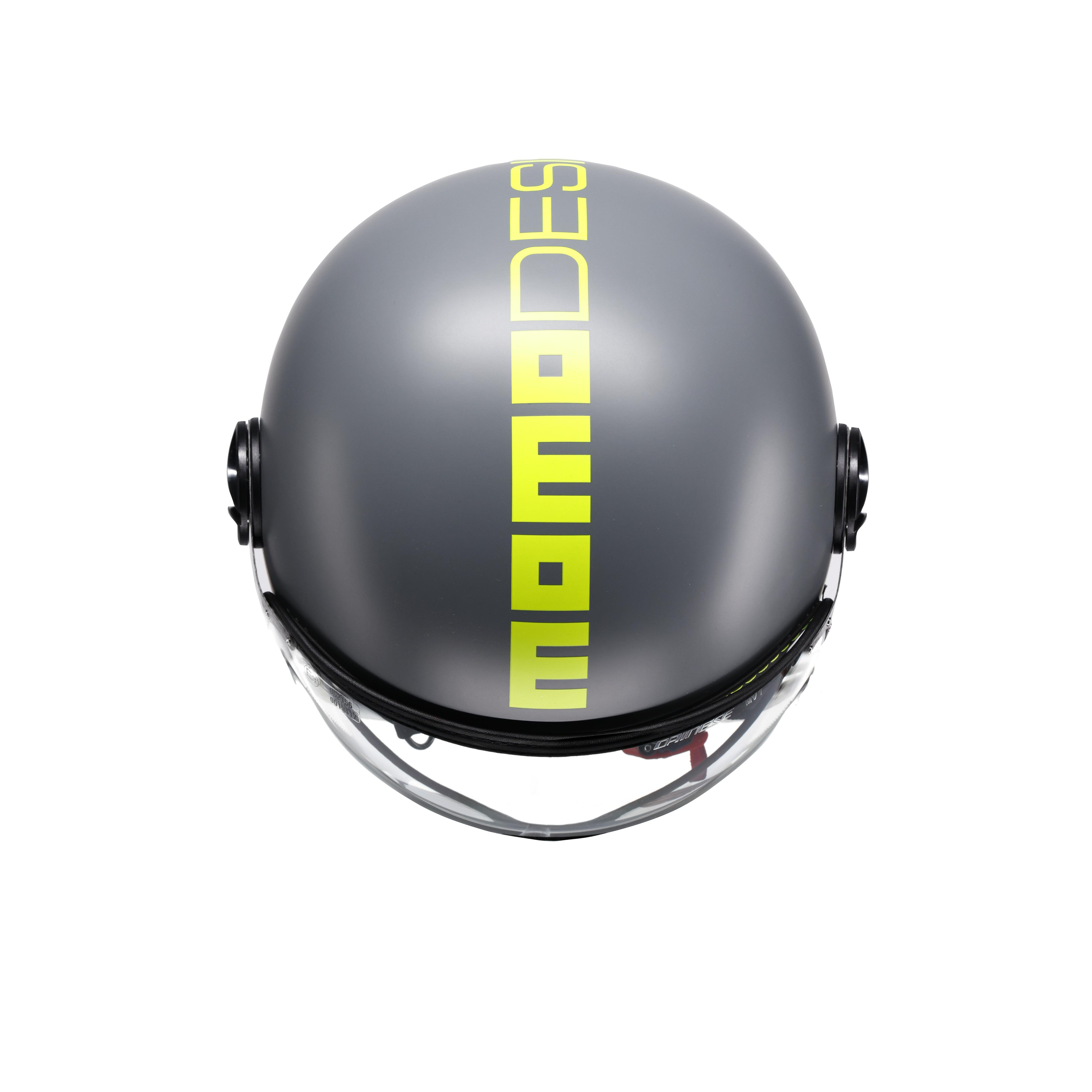MOMODESIGN FGTR CLASSIC - JET-HELM MIT VISIER E2206 - FLUO MATT GREY/YELLOW FLUO -  - 6