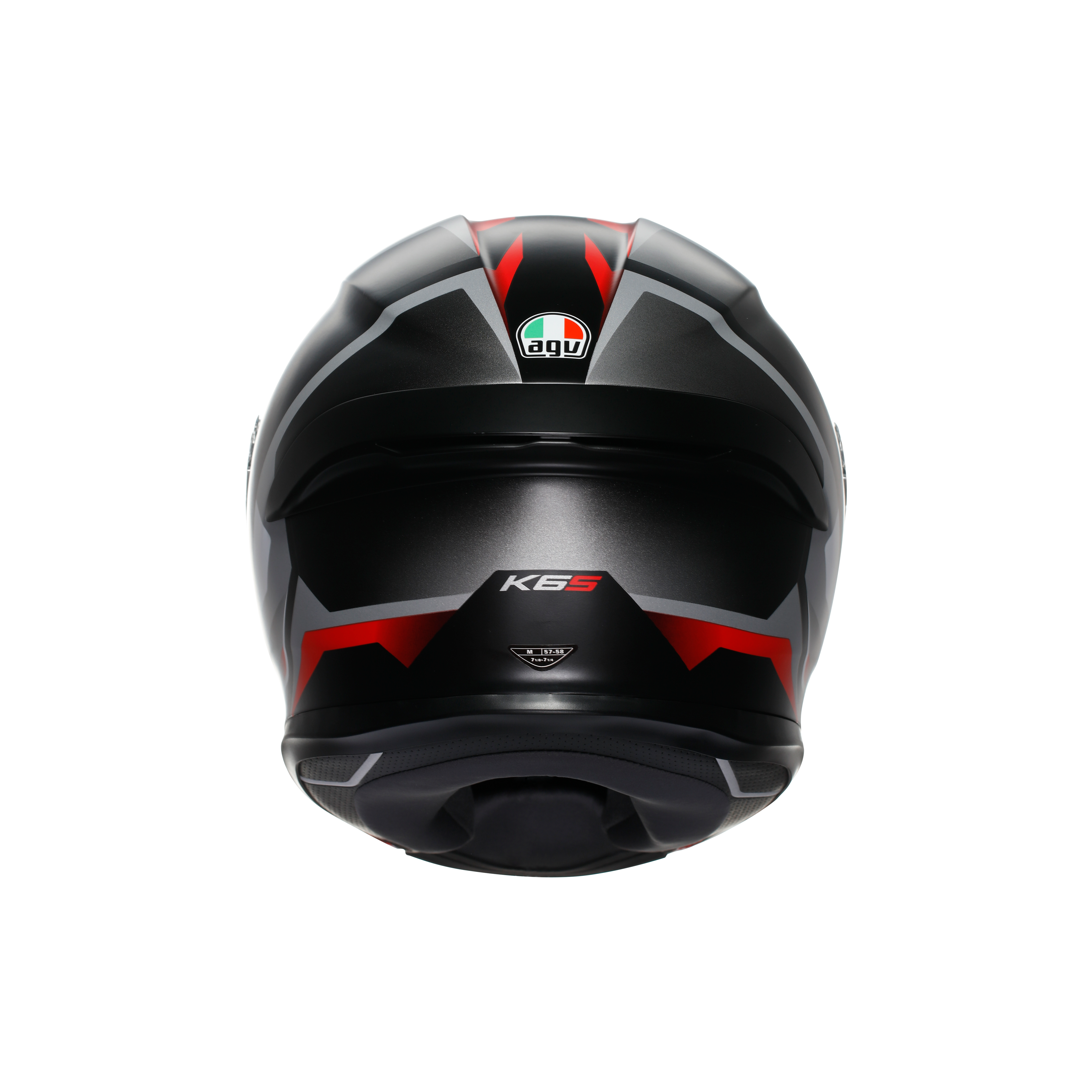 K6 S E2206 - KARVE MATT BLACK/WHITE/RED -  - 3