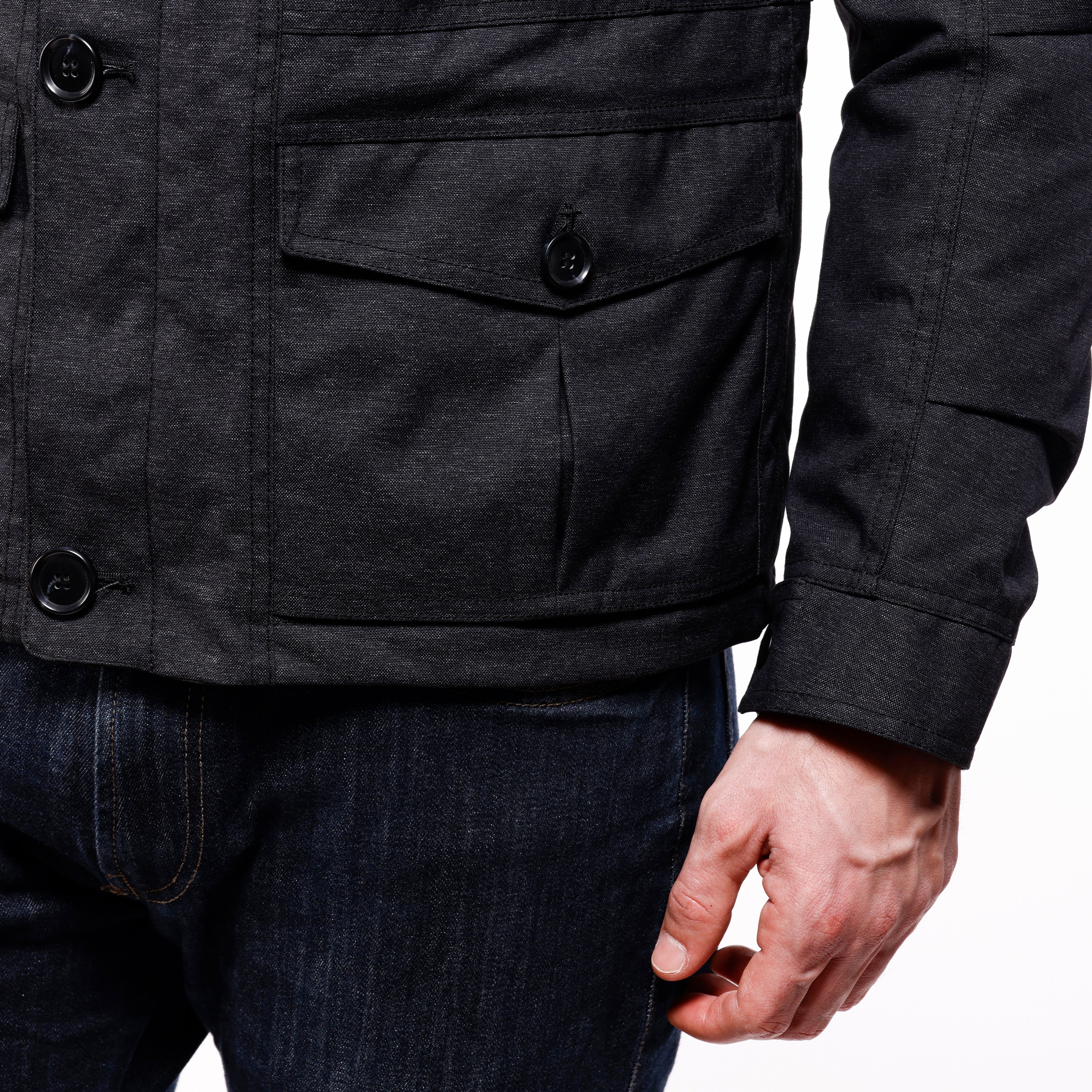 MARVILA TEX - BLOUSON MOTO EN TEXTILE HOMME - DARK GREY - 8