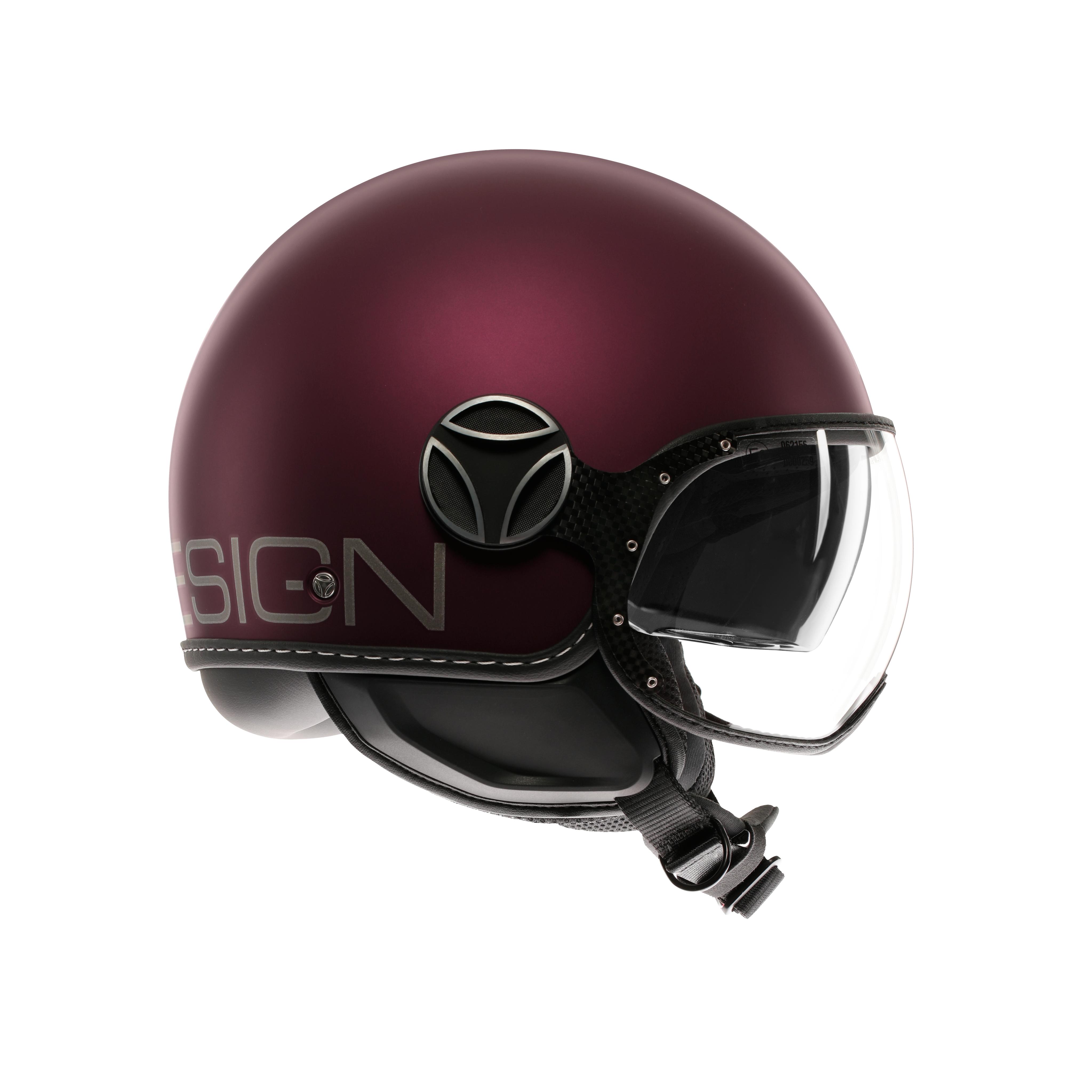 MOMODESIGN FGTR EVO MAT AMARENA / ARGENT - CASQUE JET AVEC DOUBLE VISI&Egrave;RE E2206 -  - 1