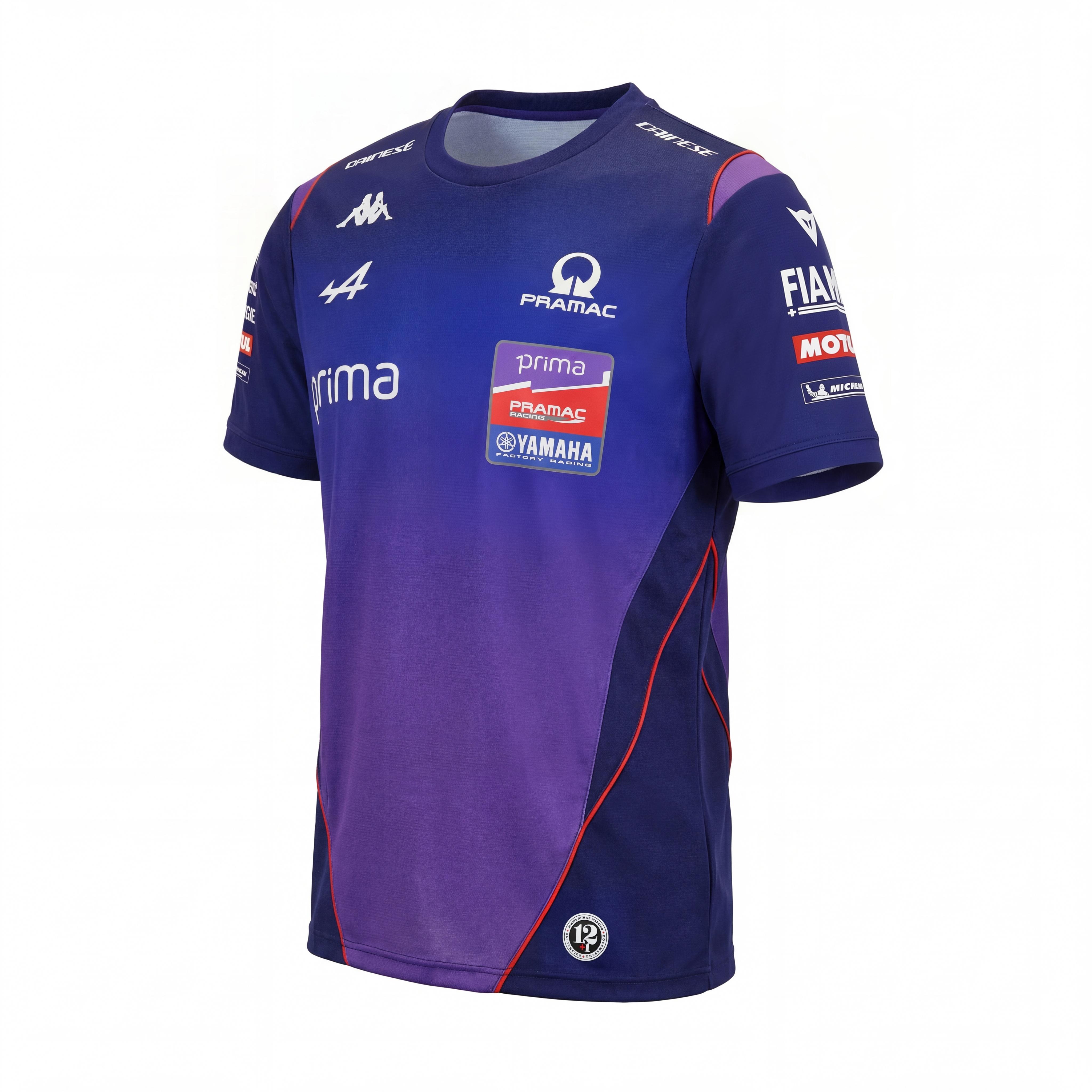 T-SHIRT TEAM PRAMAC DA UOMO - BLUE/PURPLE - 1