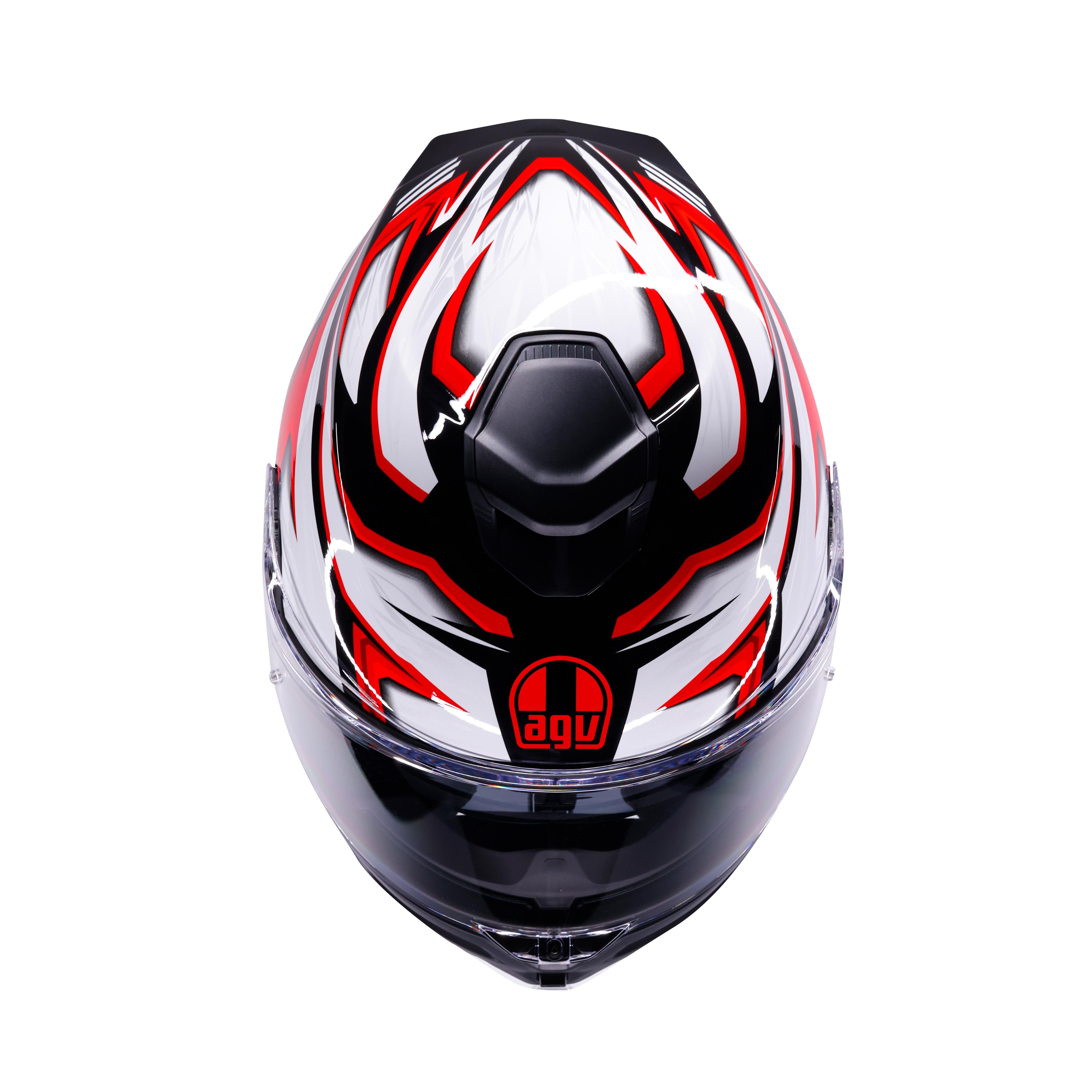 K5 ZENITHAR BLACK/WHITE/RED - FULL-FACE MOTORCYCLE HELMET E2206 -  - 5