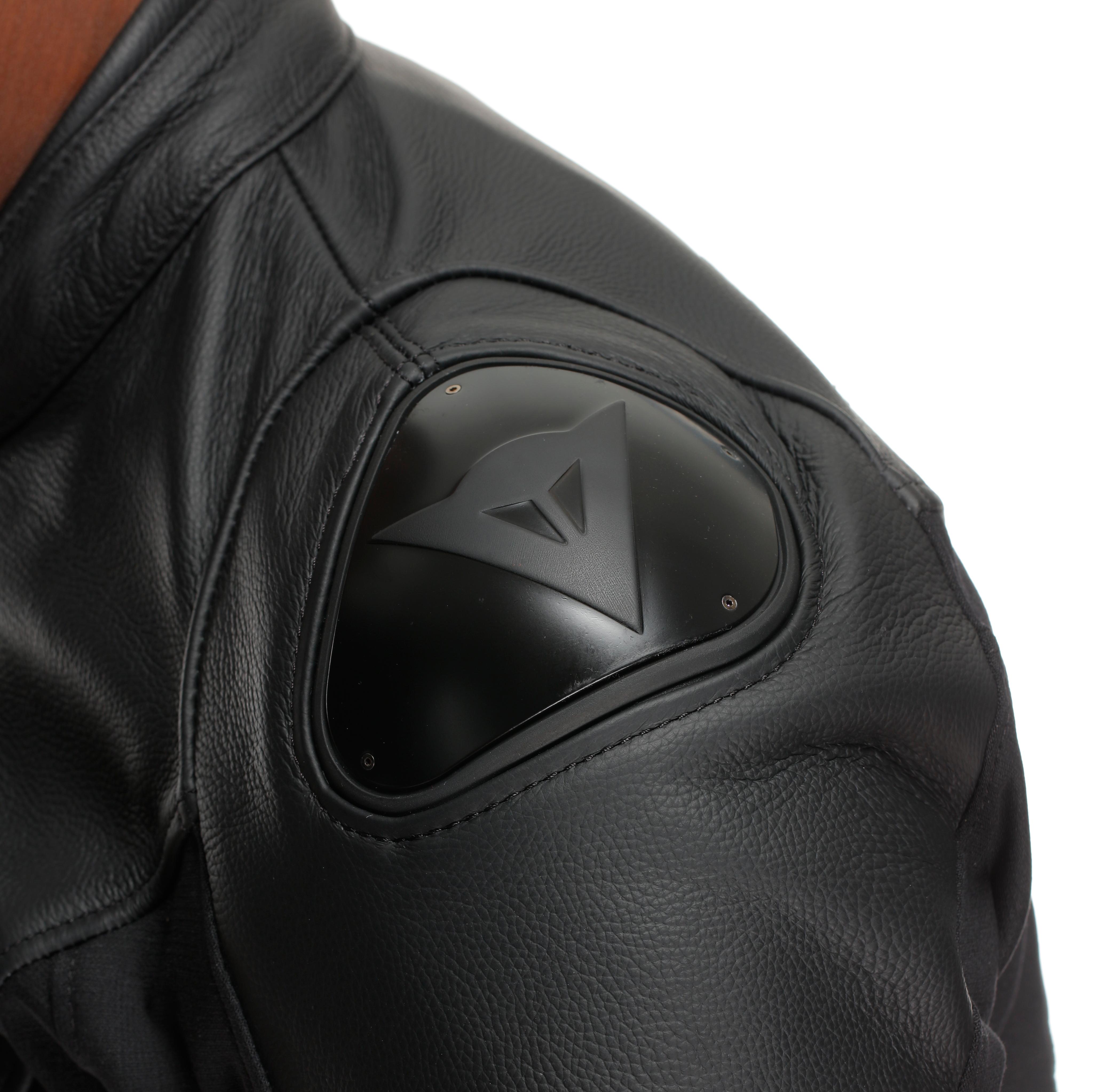 IPERATTIVA - HERREN-MOTORKRADJACKE AUS LEDER UND STOFF - BLACK/BLACK - 10