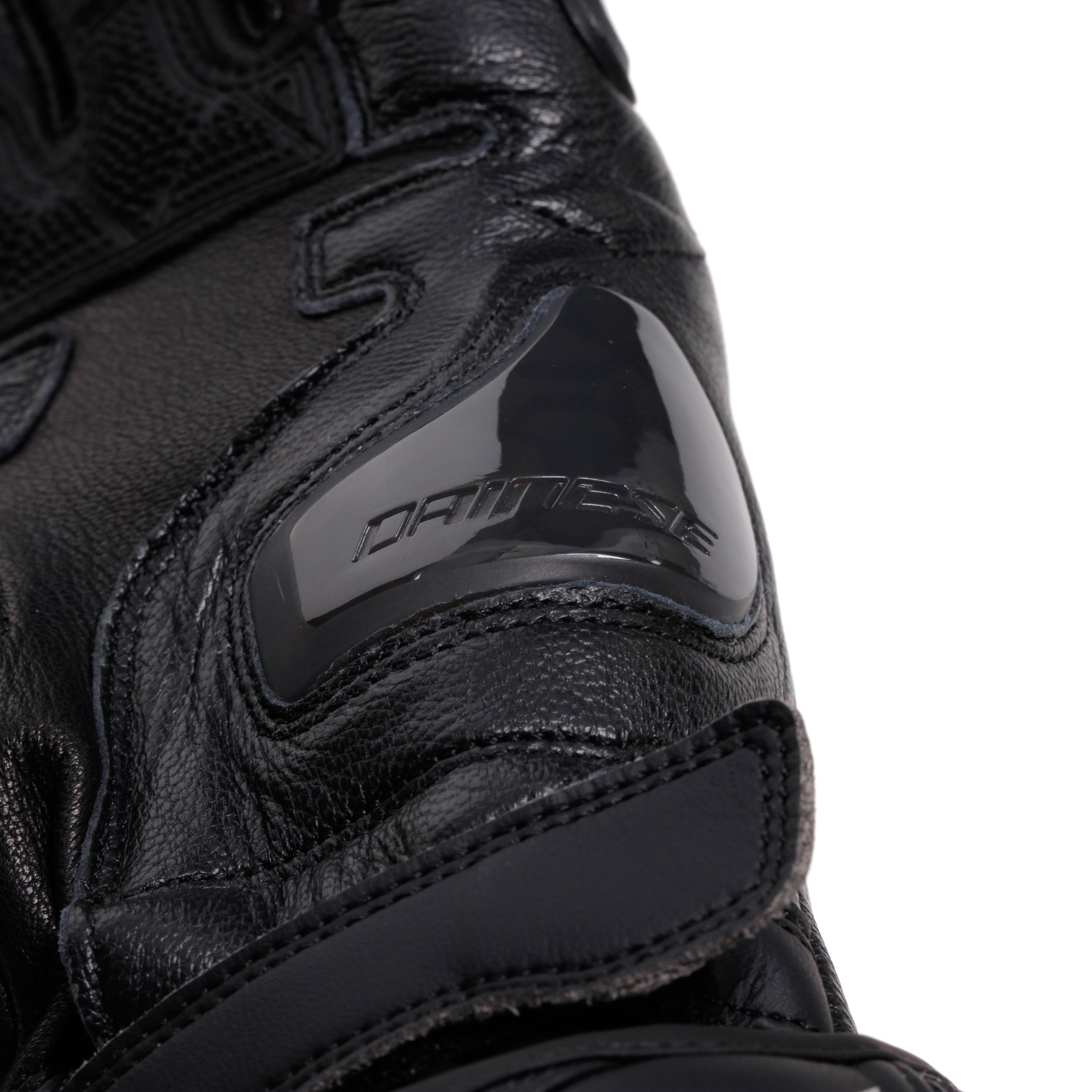 FIERO - LEATHER RACING MOTORCYCLE GLOVES - BLACK/ANTHRACITE - 7