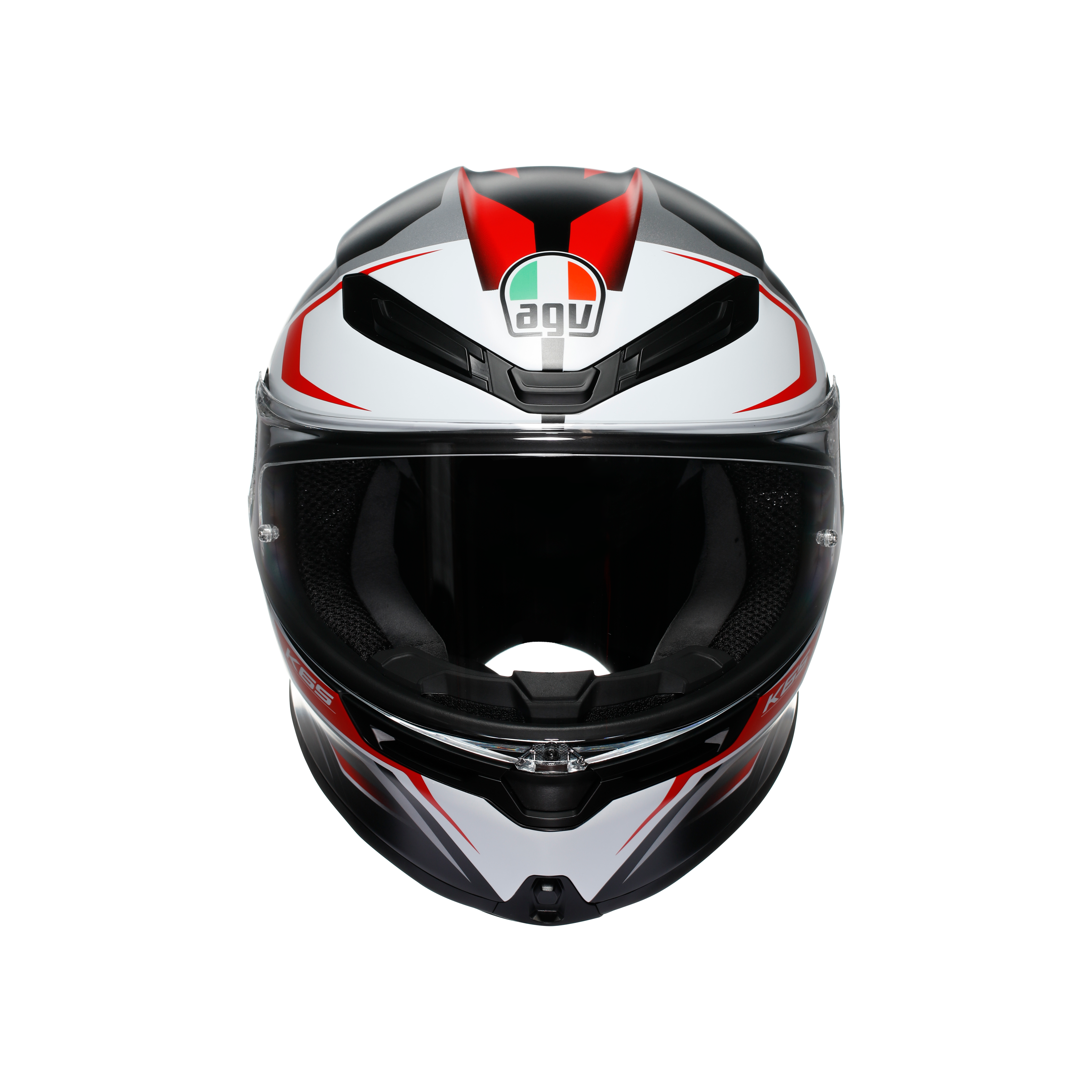 K6 S KARVE MATT BLACK/WHITE/RED - MOTORBIKE FULL FACE HELMET DOT (E2206) -  - 7