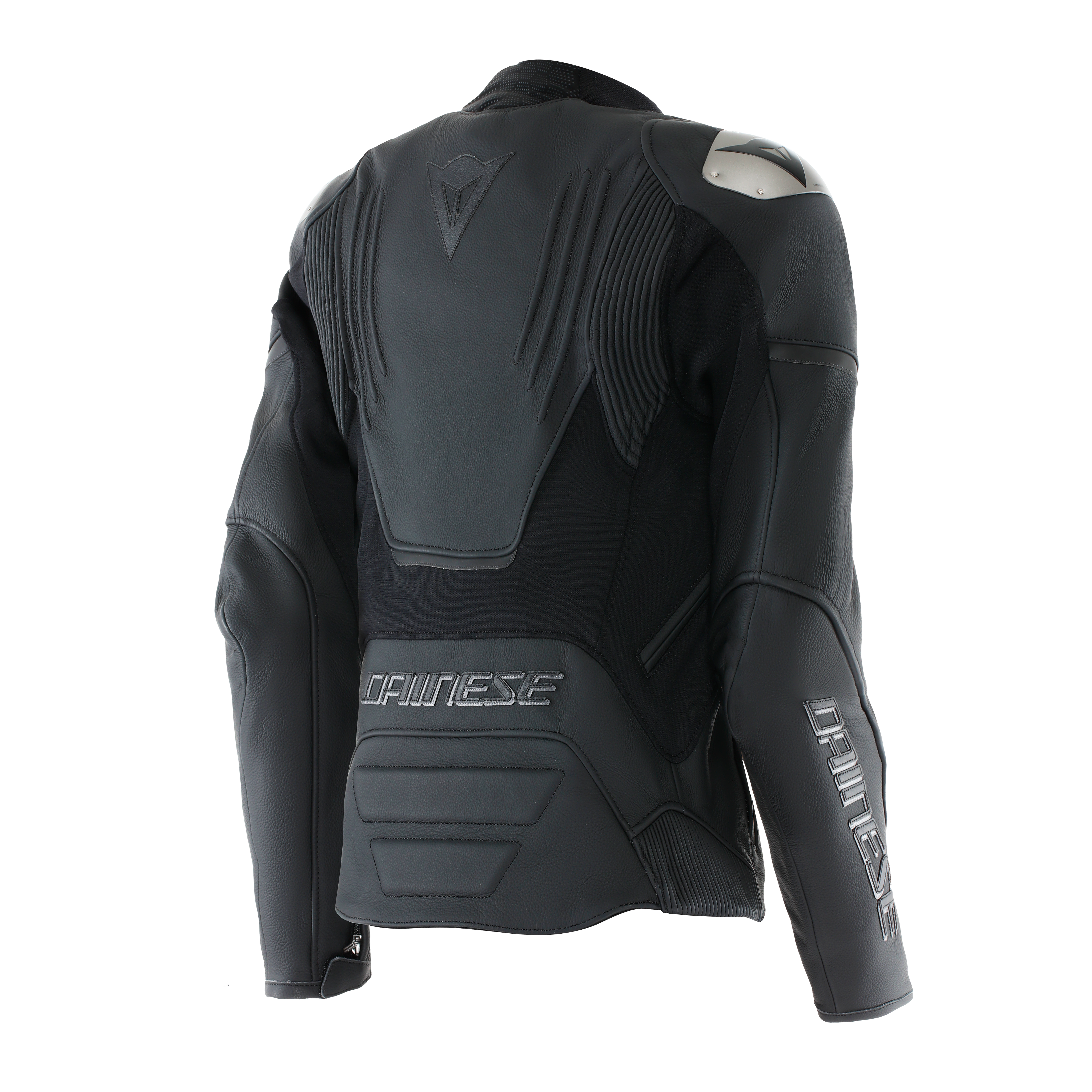 RACING 5 - DAMEN-MOTORSCHUTZJACKE AUS LEDER - BLACK/BLACK - 2