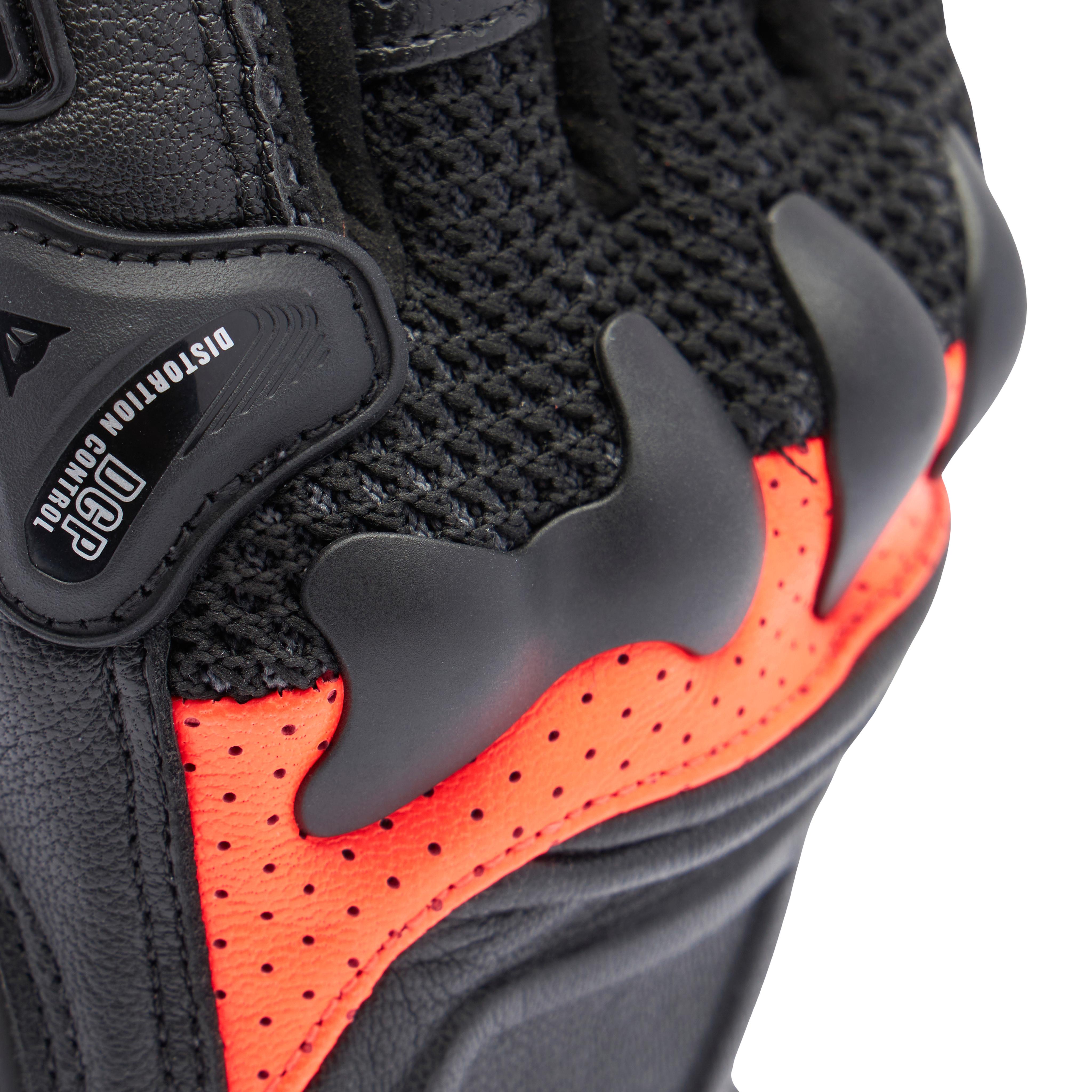 X-RIDE 2 ERGO-TEK - MEN'S MOTORCYCLE GLOVES - BLACK/RED FLUO - 6