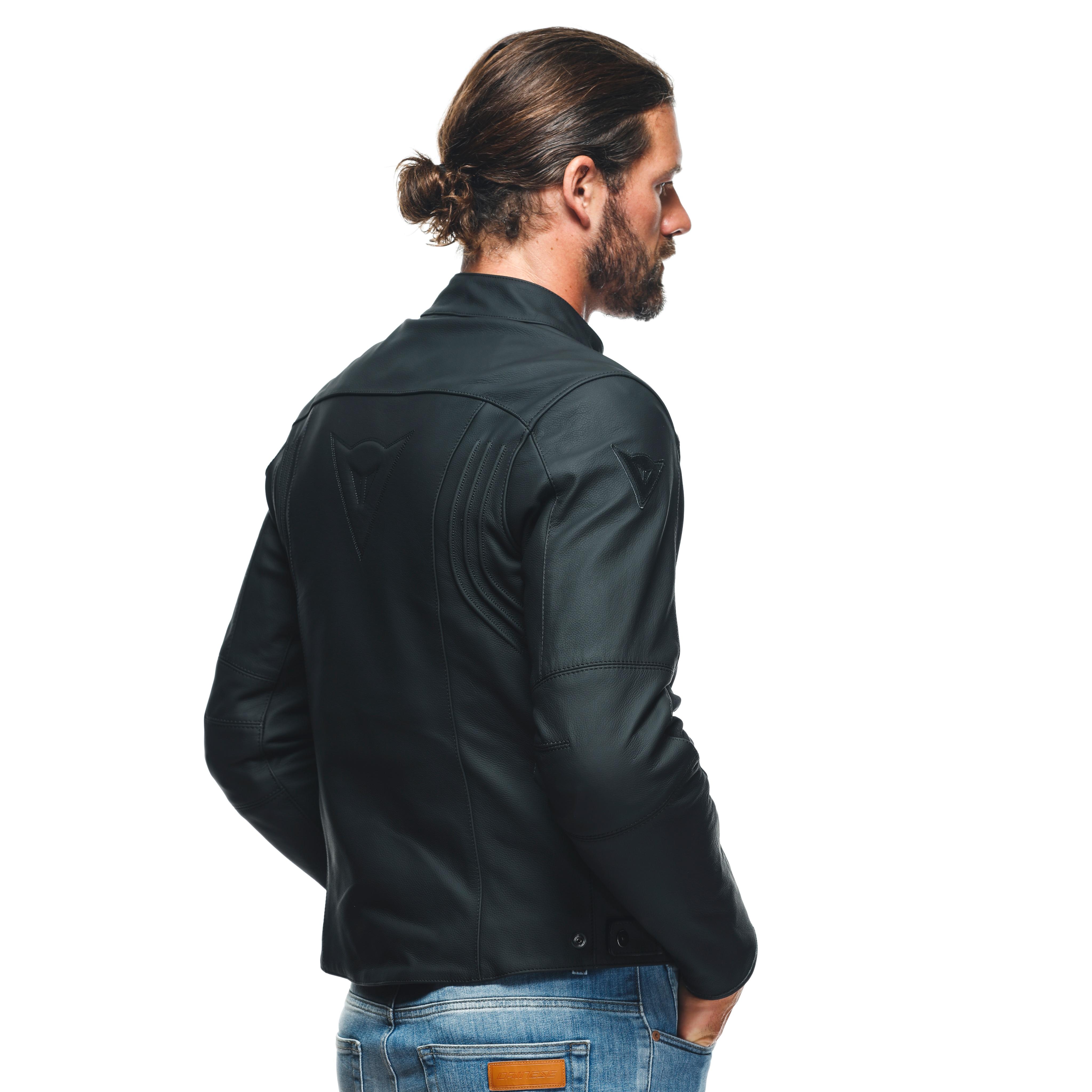 RAZON 2 - GIACCA MOTO IN PELLE UOMO - BLACK - 9