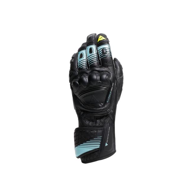 Dainese Men's Black/Water/Yellow Fluo - Fiero - Leather - Xxl