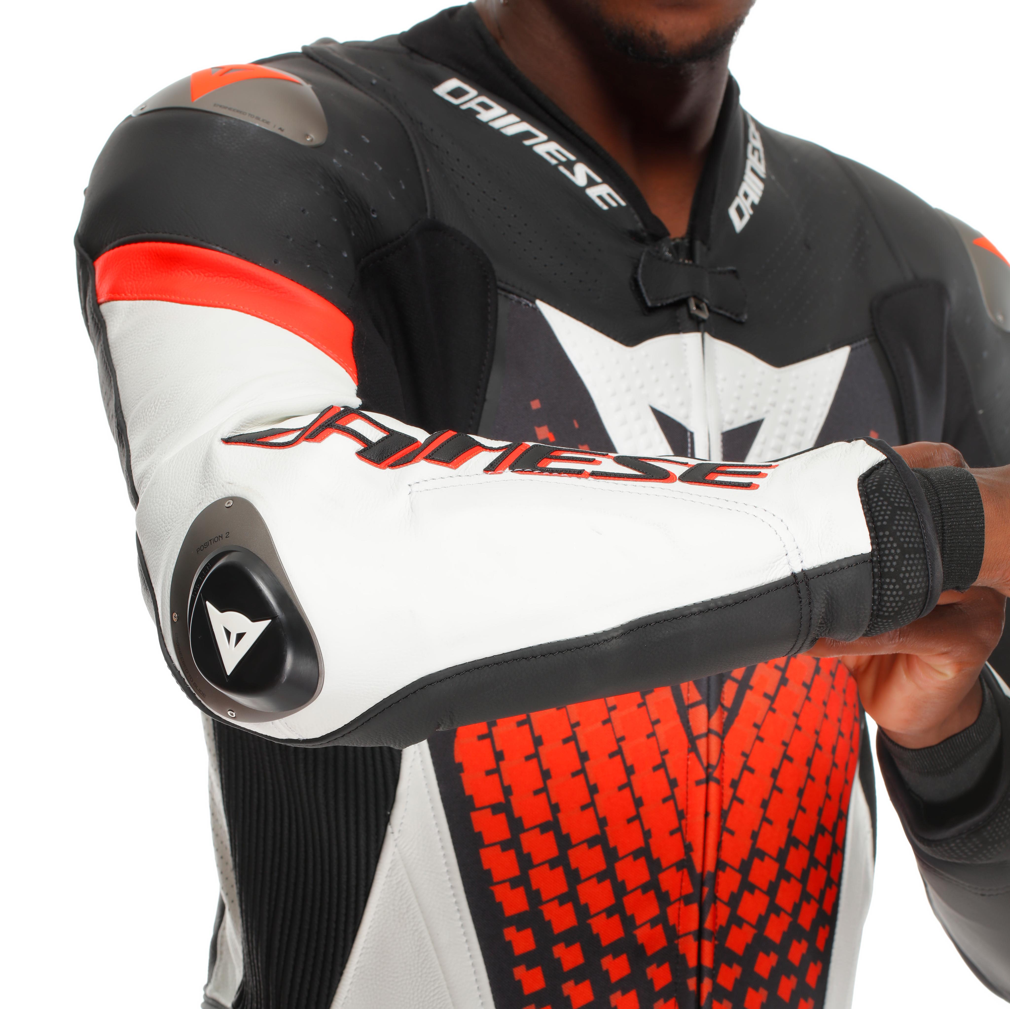 LAGUNA SECA 6 - PERFORATED ONE-PIECE LEATHER RACING SUIT | BLACK
