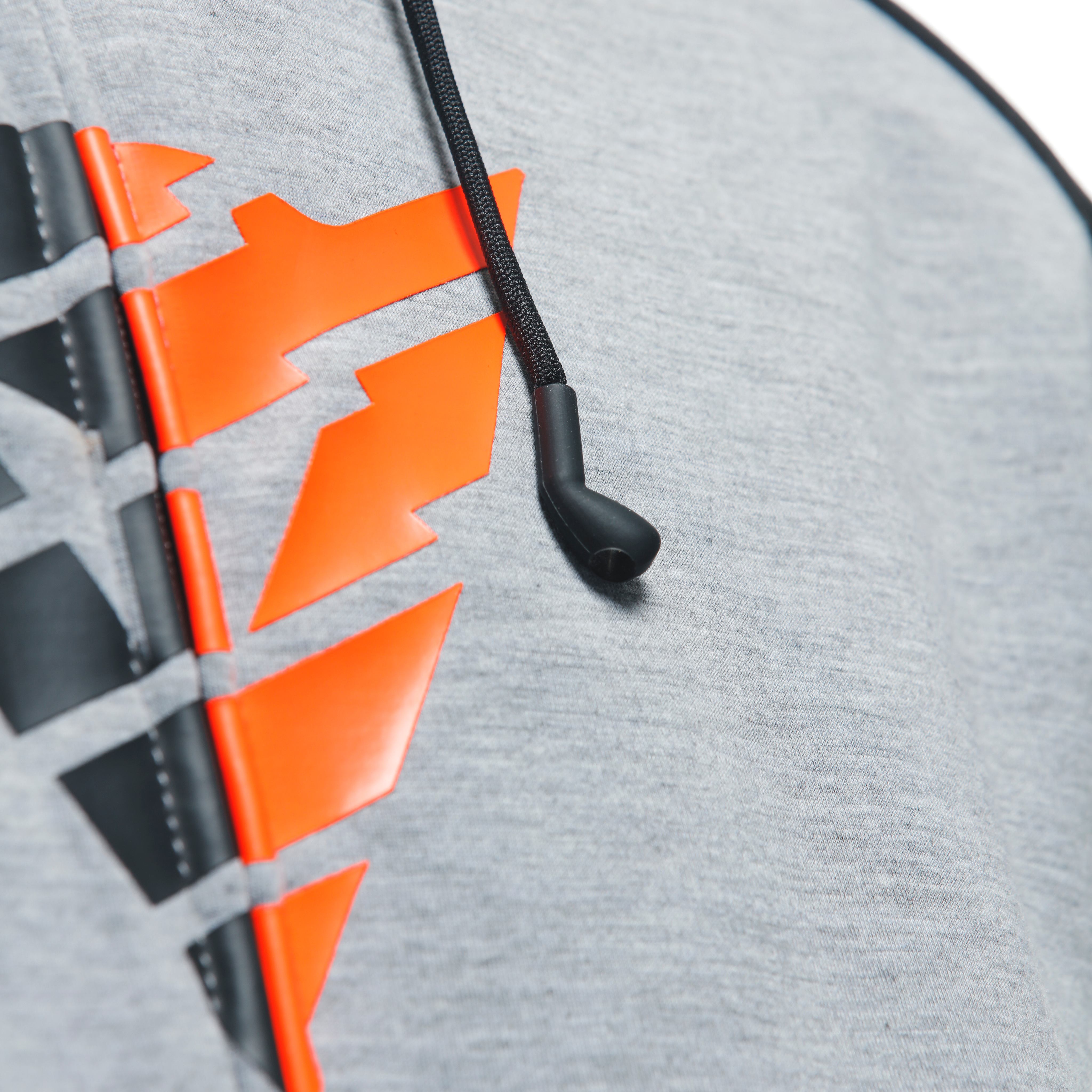 DAEMON-X SAFETY HOODIE - GIACCA MOTO IN TESSUTO UOMO - MELANGE-GRAY/BLACK/RED-FLUO - 11