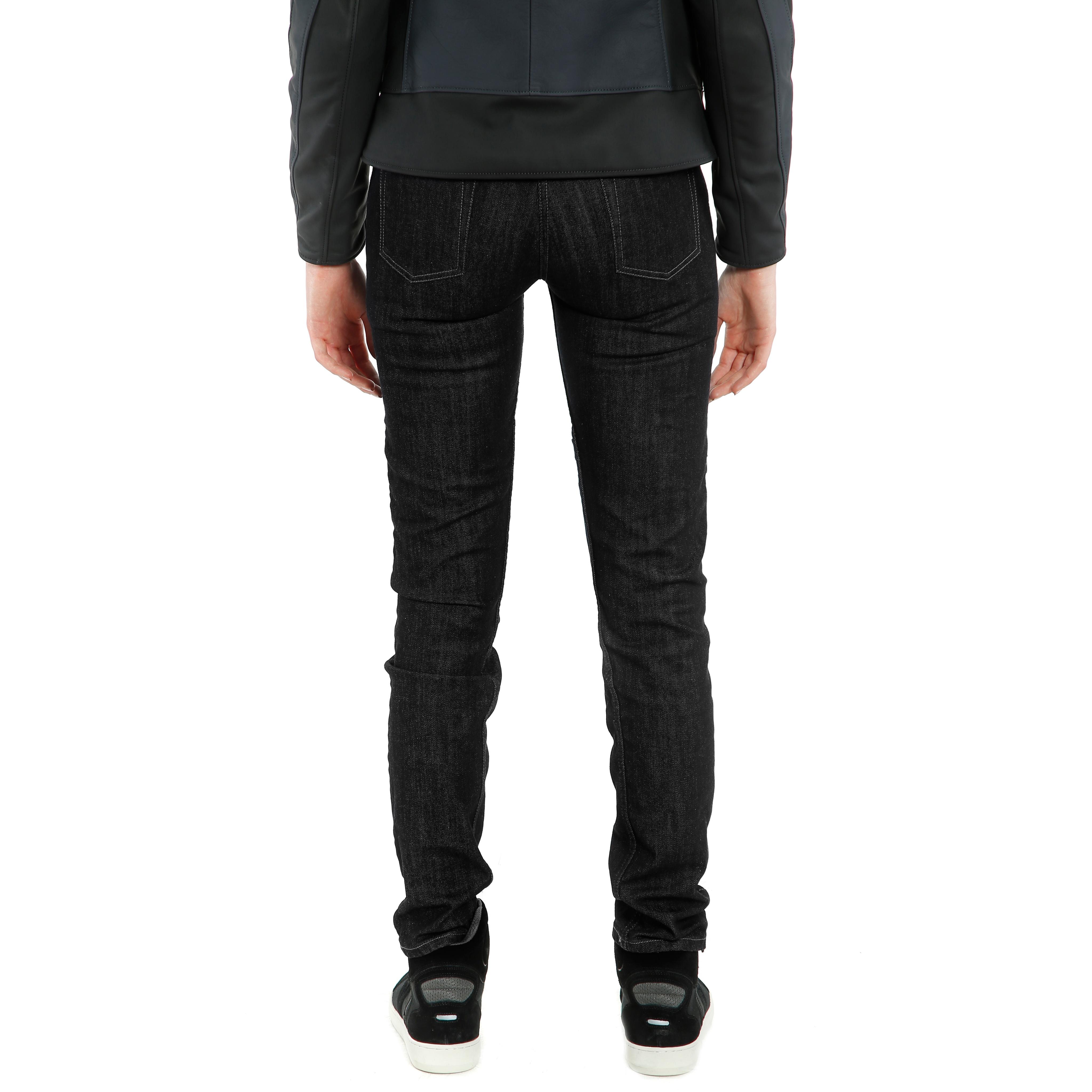 DENIM SLIM - WOMEN'S MOTORCYCLE JEANS - BLACK - 5
