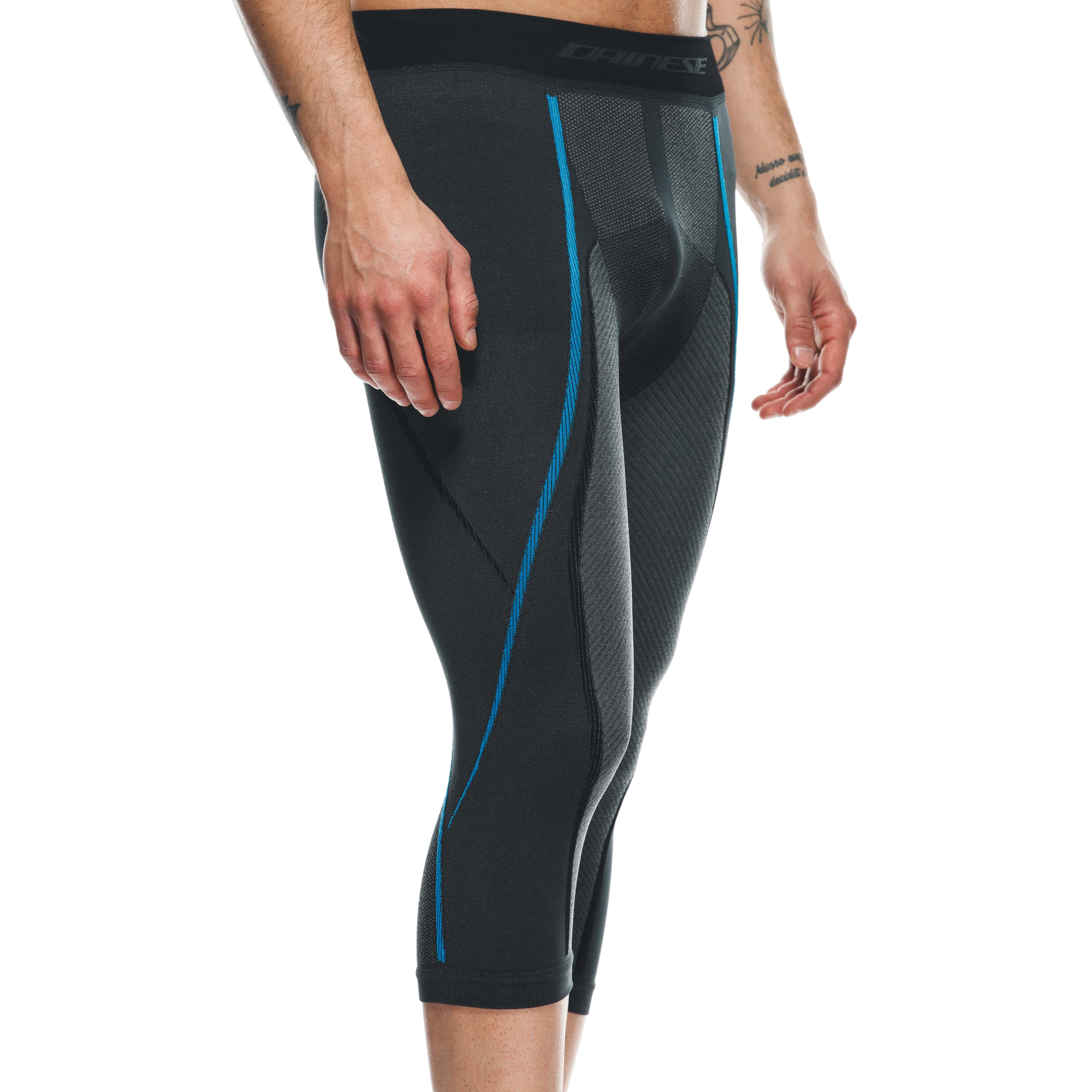 TECHNICAL 3/4 MOTORCYCLE UNDERSHORTS MEN - BASE LAYER SUMMER - BLACK/BLUE - 6