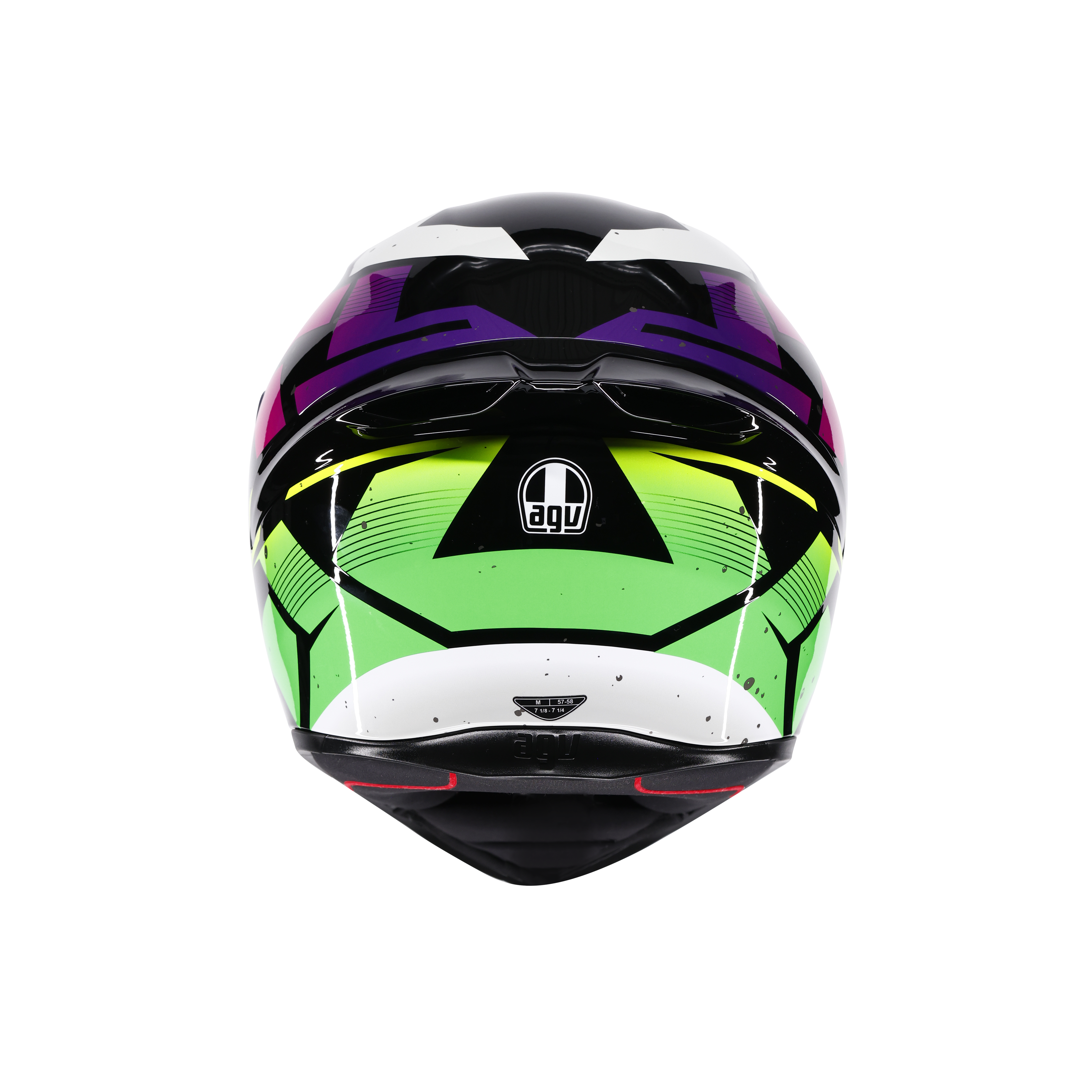 K1 S PUNKPULSE BLACK/PURPLE/LIME - MOTORBIKE FULL FACE HELMET DOT (E2206) -  - 5