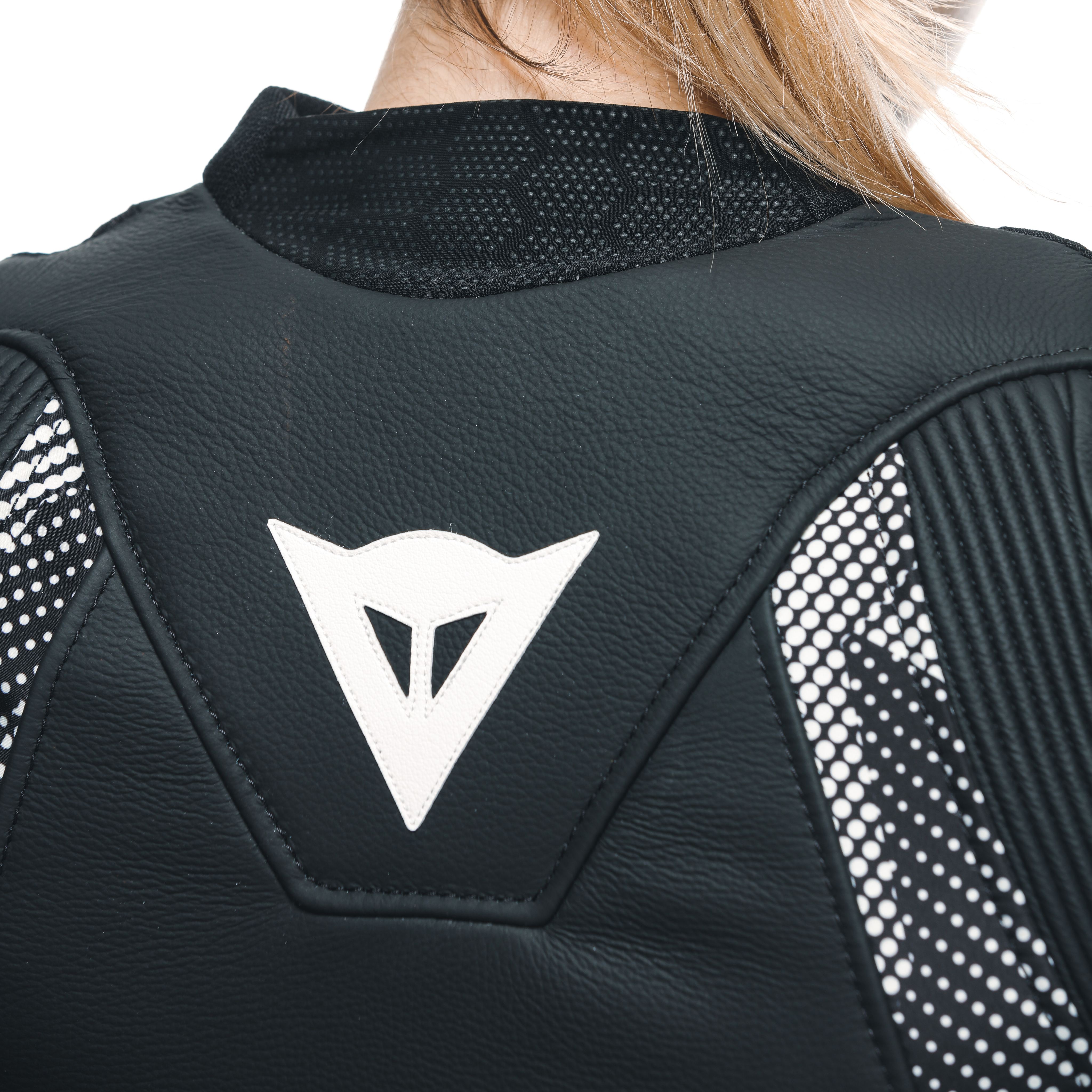 AVRO 5 - GIACCA MOTO IN PELLE DONNA - BLACK/BLACK/WHITE - 13