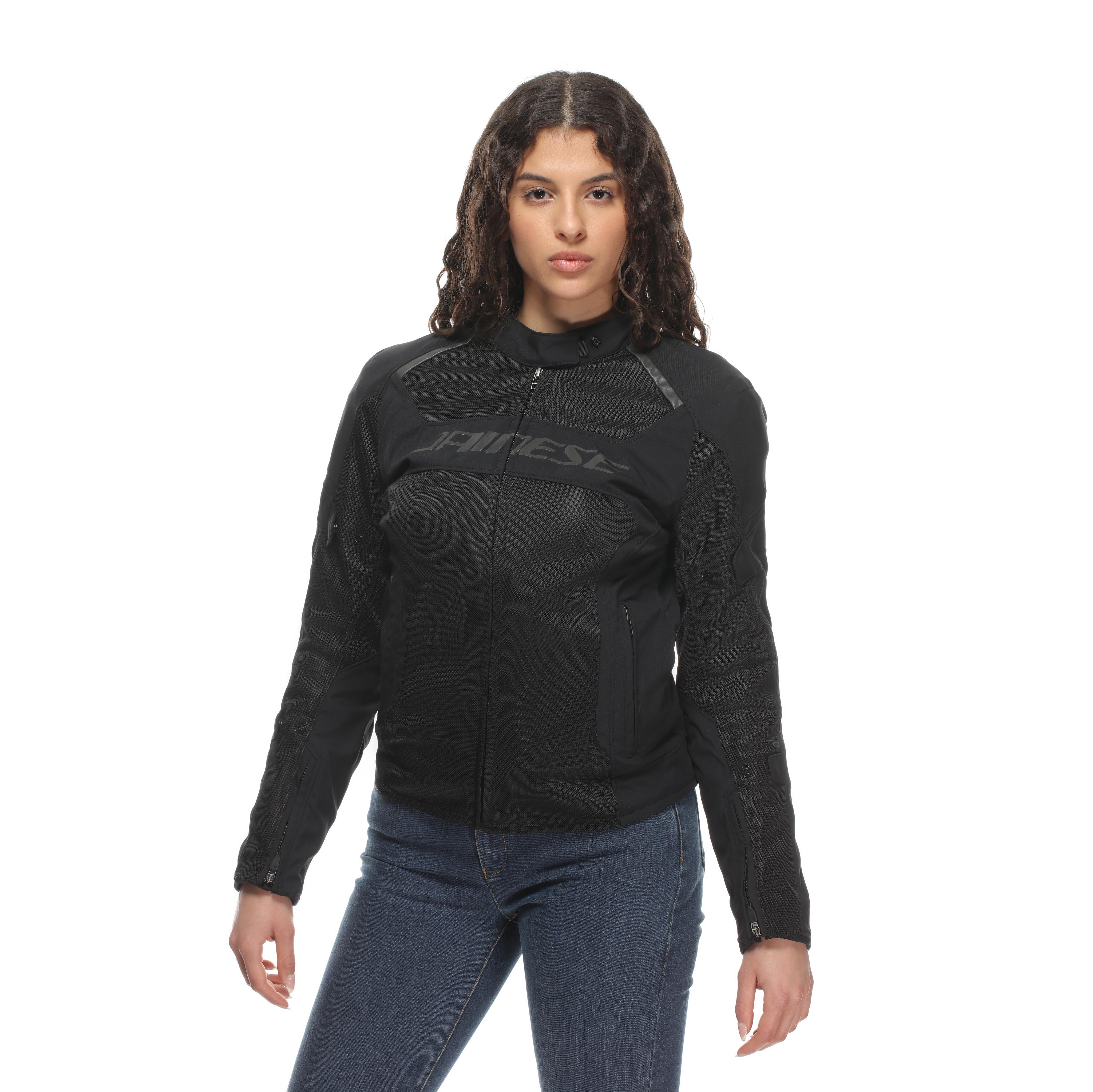 AIR FRAME 3 TEX - WOMEN'S SUMMER MOTORCYCLE JACKET IN FABRIC - BLACK/BLACK/BLACK - 3