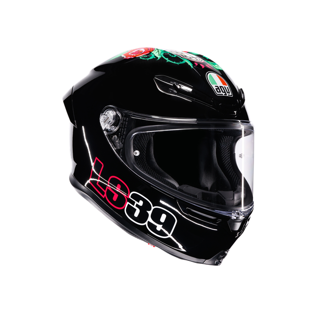 Agv Unisex Salom Tribute - K6 S - Motorbike Full Face Helmet E2206, Size: L