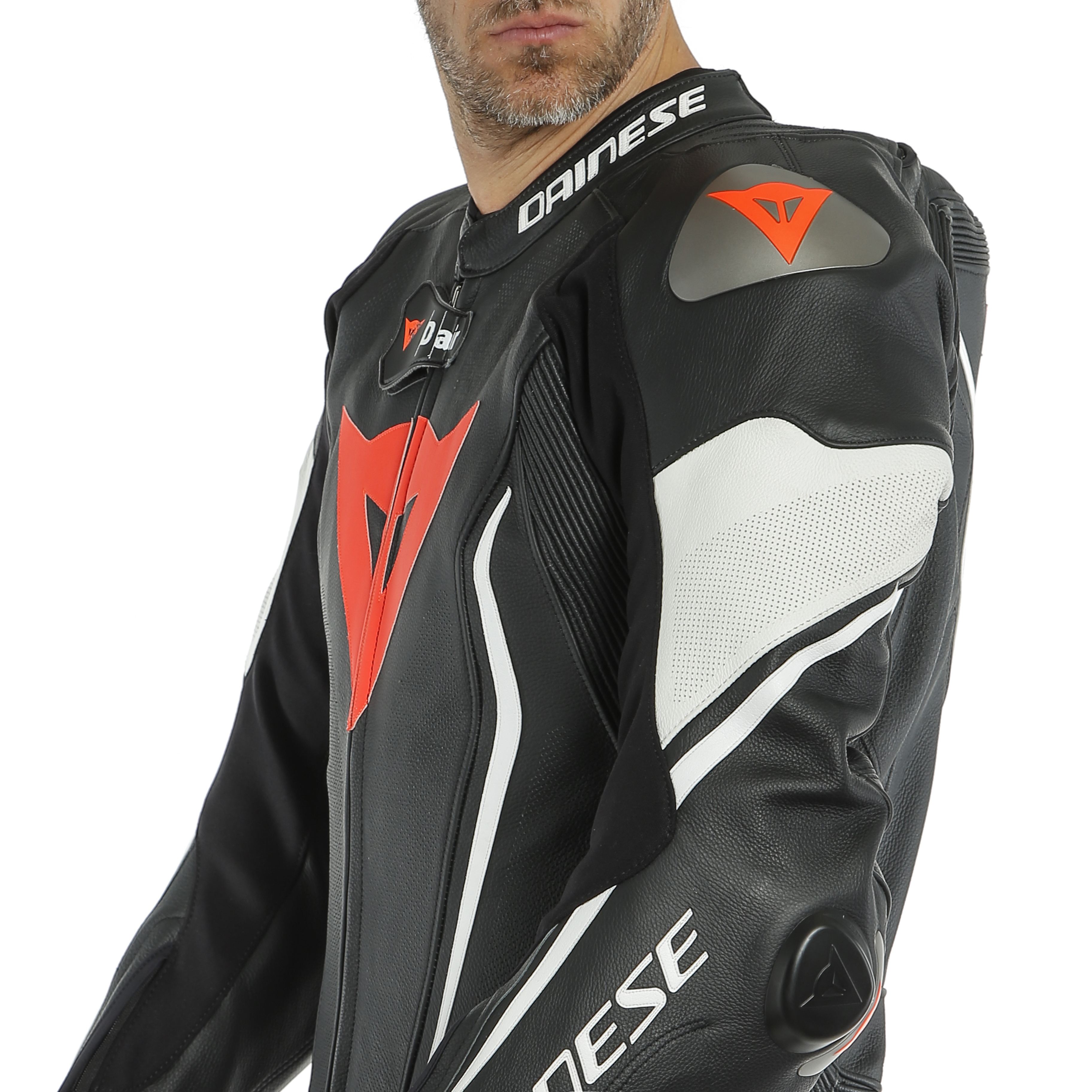 MISANO 2 D-AIR PERF. 1PC SUIT | BLACK/BLACK/WHITE | Dainese