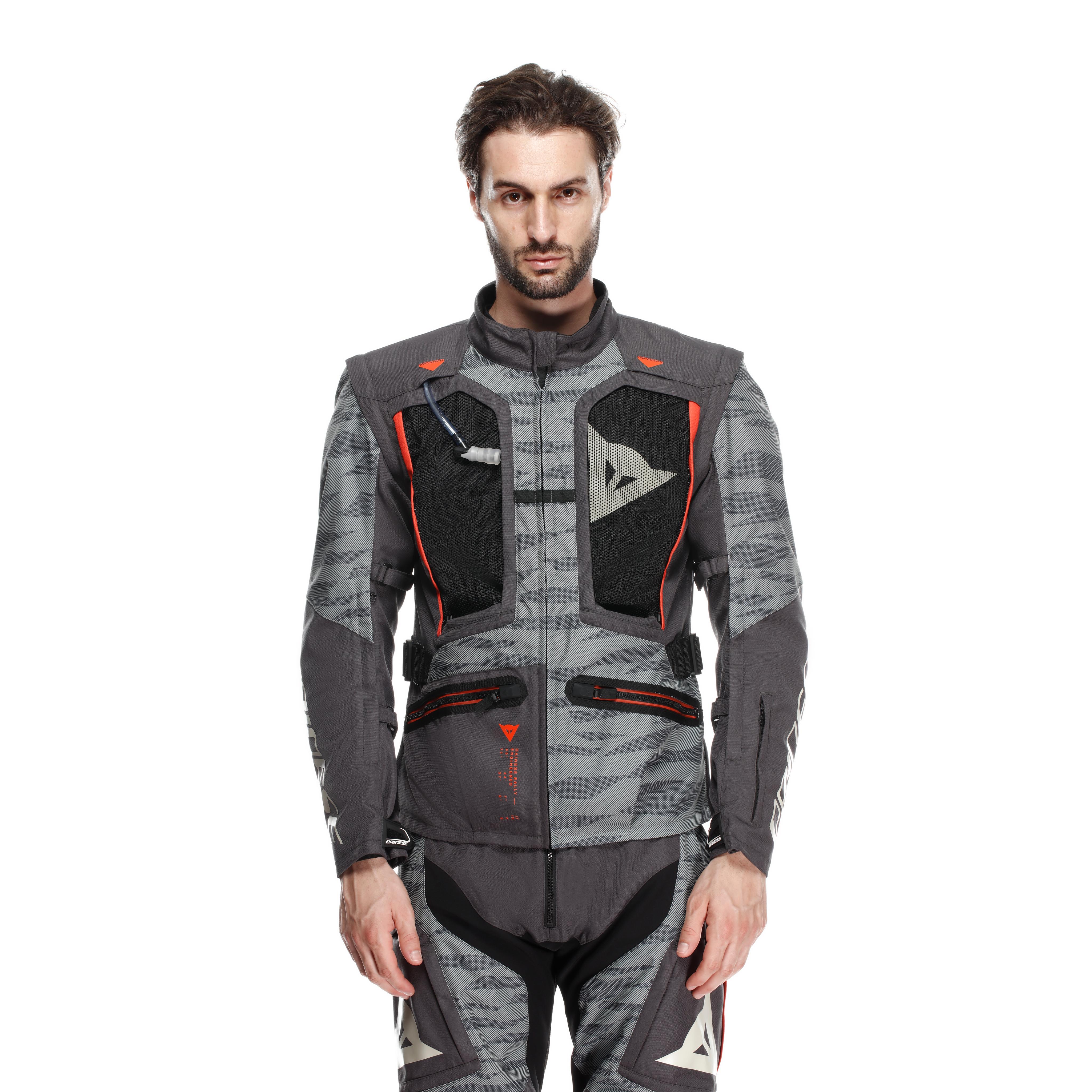 STERRATO - GIACCA MOTO OFFROAD IN TESSUTO UOMO - EBONY/DESERT SAGE - 4