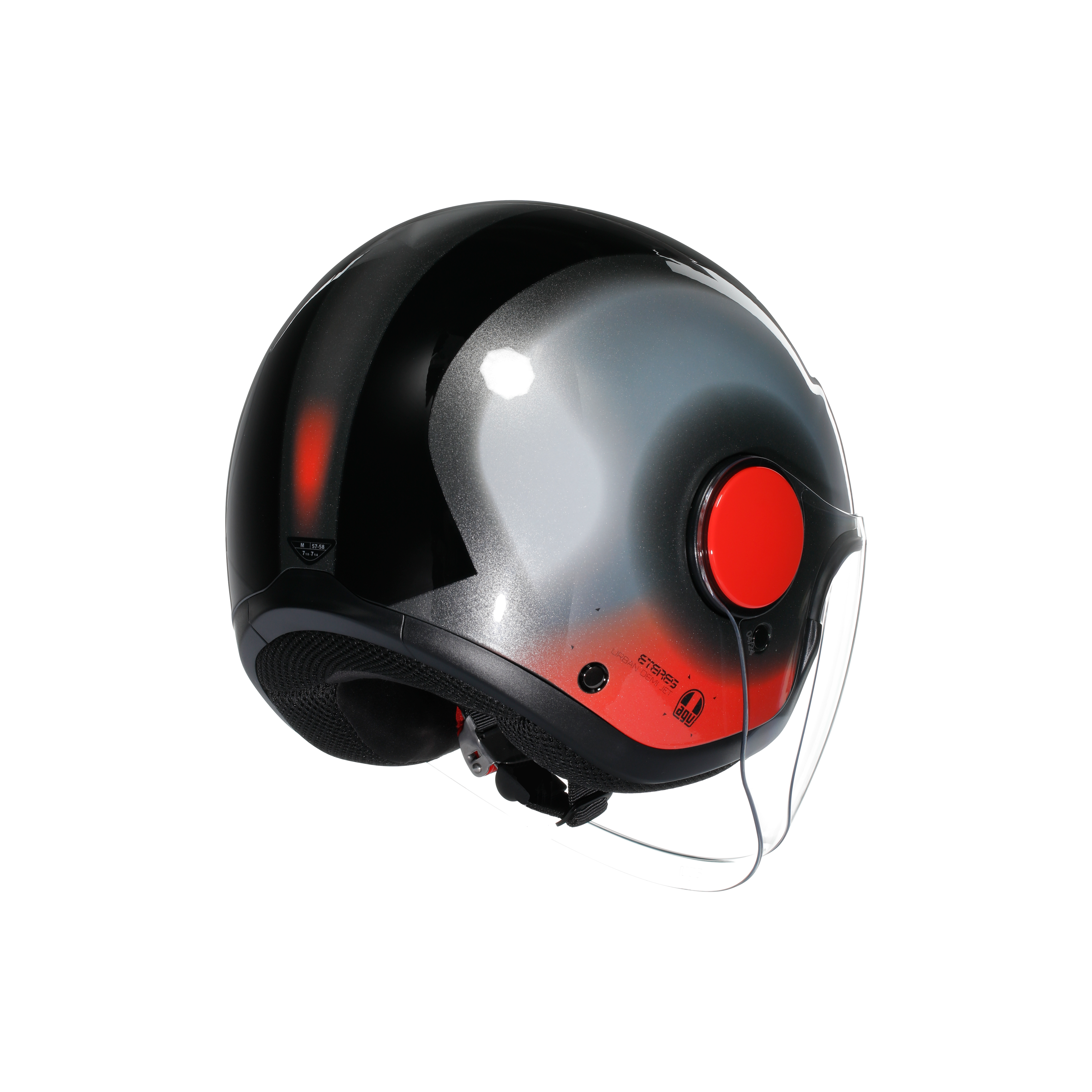 ETERES AGV E2206 - LEVANTO BLACK/SILVER/RED -  - 6
