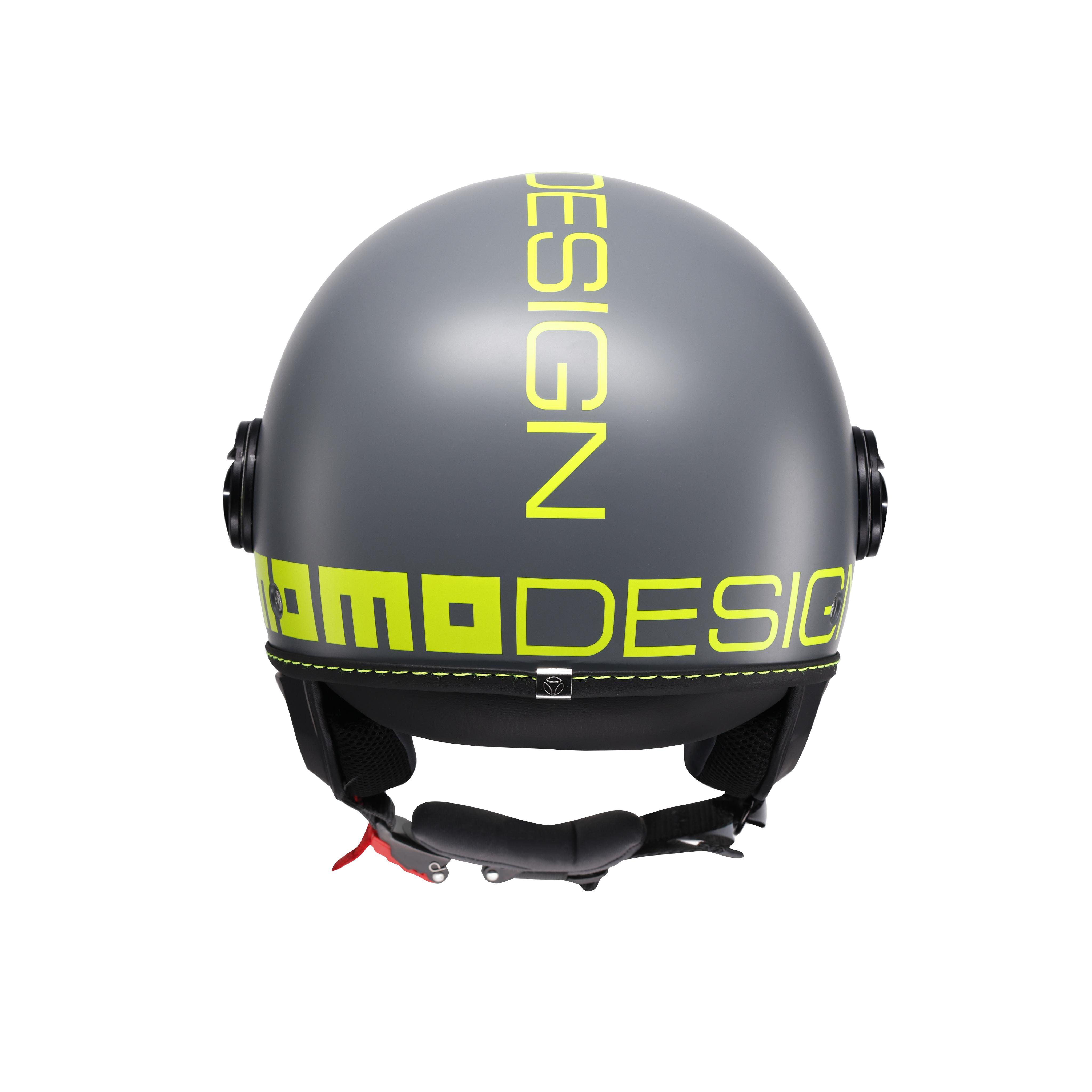 MOMODESIGN FGTR CLASSIC - JET-HELM MIT VISIER E2206 - FLUO MATT GREY/YELLOW FLUO -  - 5