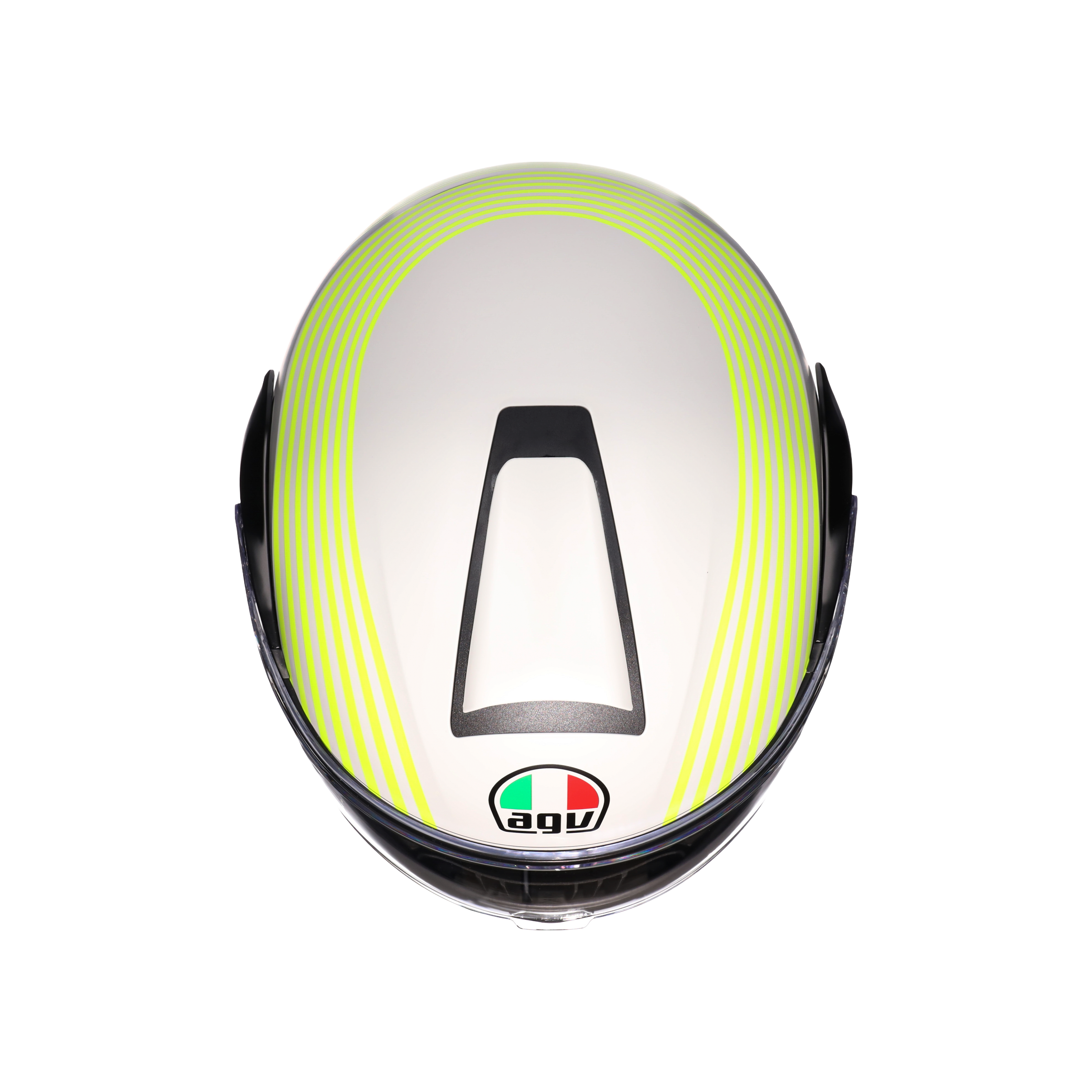 STREETMODULAR ISEO MATT WHITE/BLACK/YEL FLUO - MOTORBIKE FLIP UP HELMET DOT(E2206) -  - 5