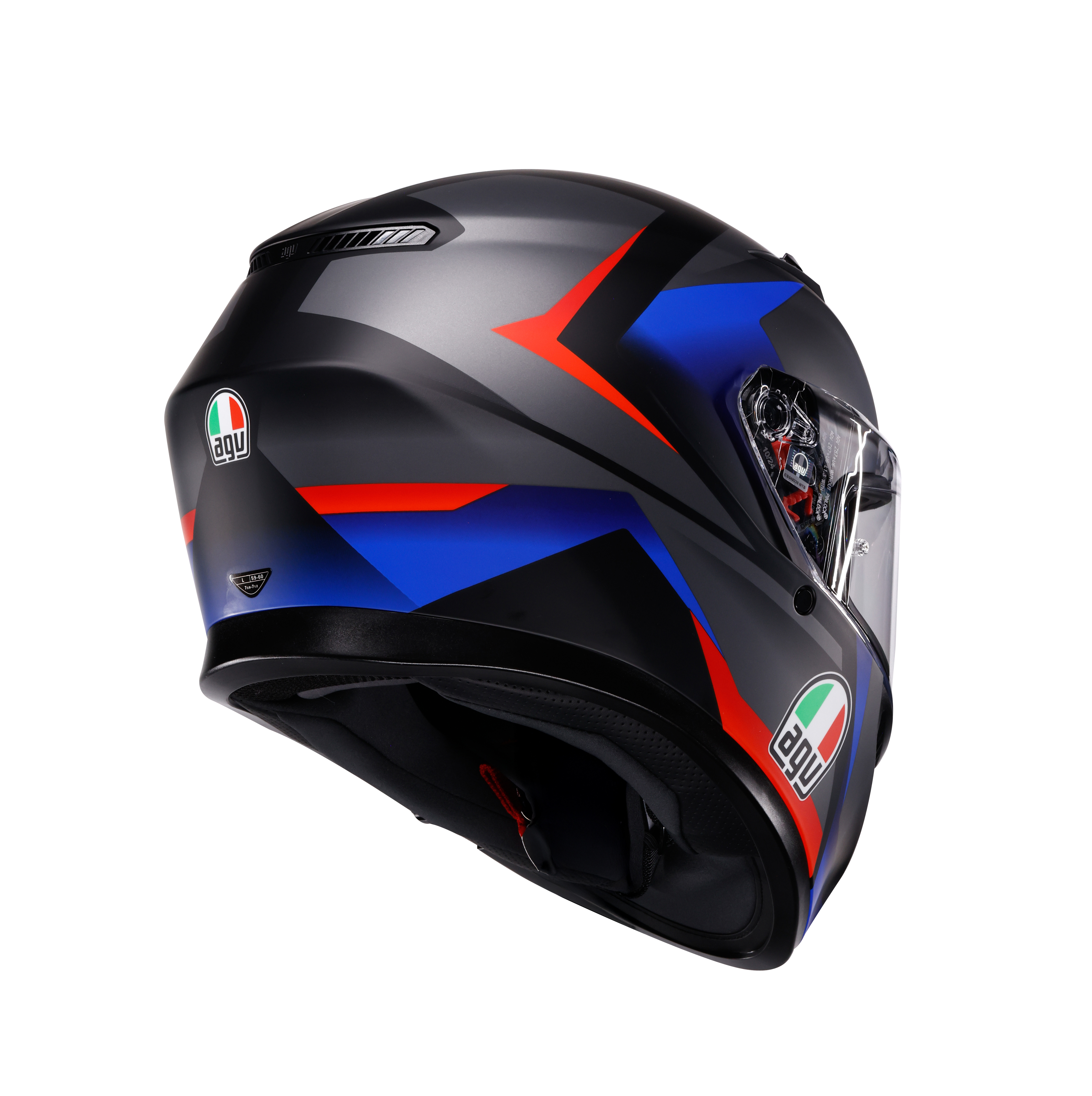K3 E2206 - STRIGA MATT BLACK/BLUE/RED -  - 6
