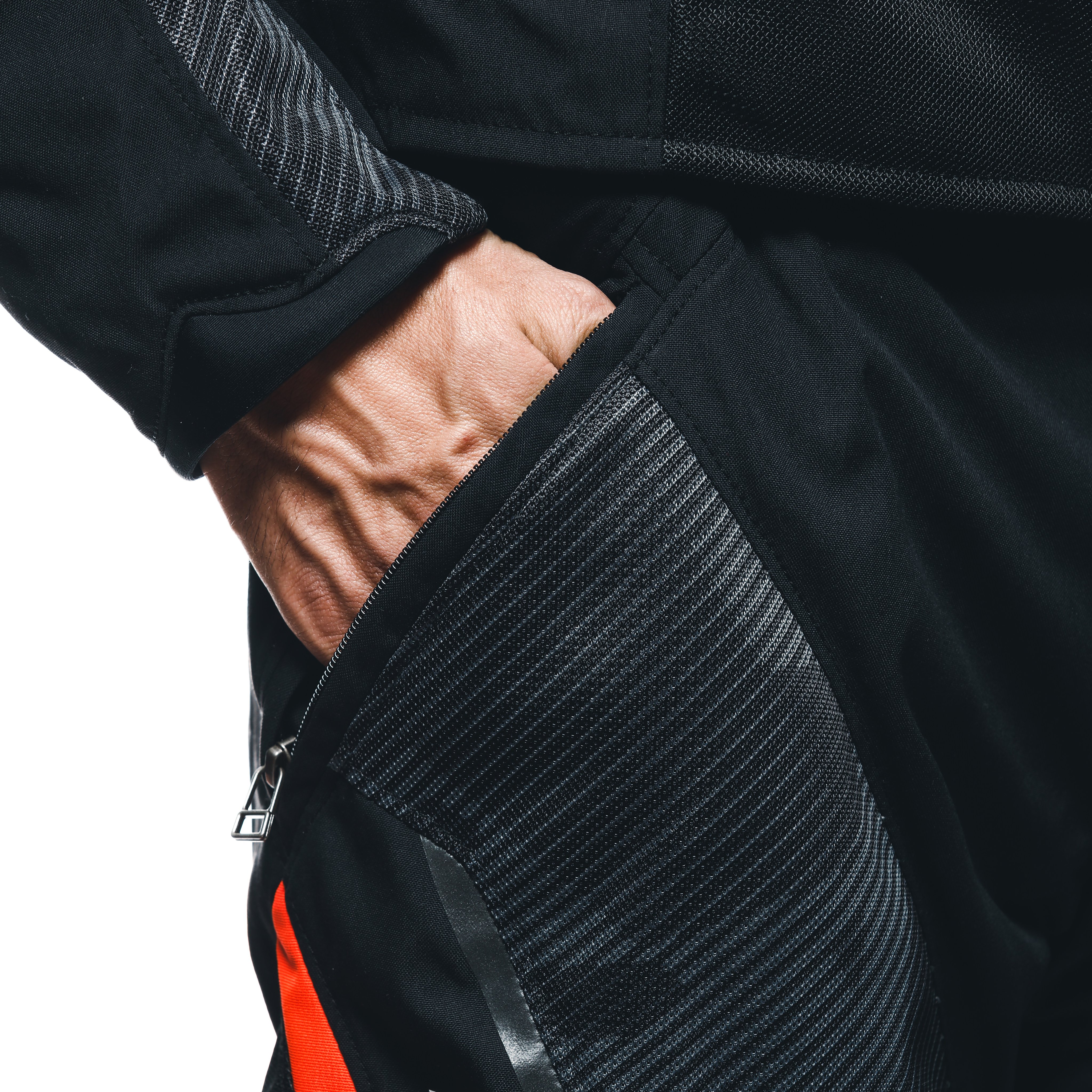 DRAKE 2 SUPER AIR PANTALONES DE TELA MOTO HOMBRE - BLACK/ANTHRACITE/RED-FLUO - 10
