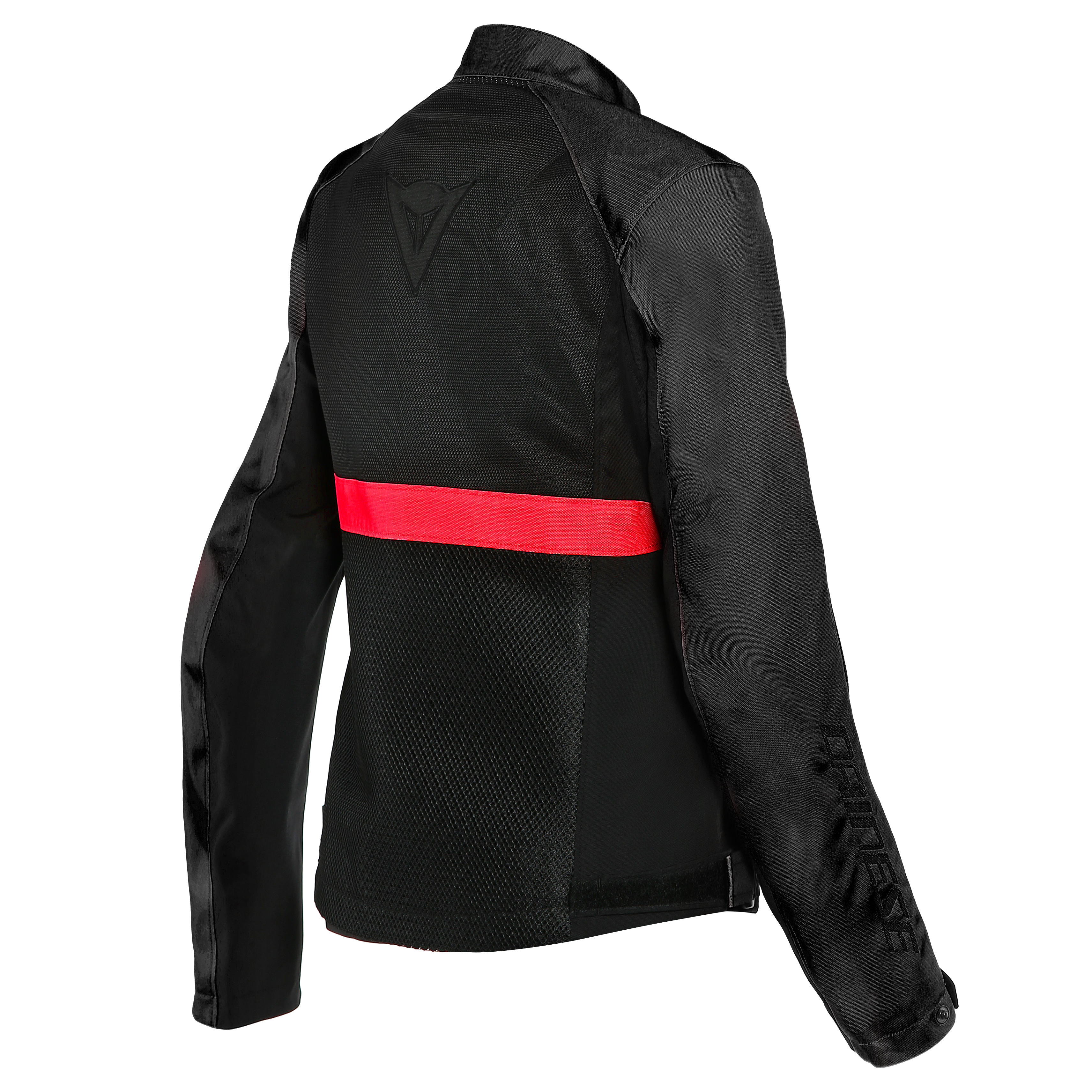 RIBELLE AIR TEX - WOMEN'S SUMMER MOTORCYCLE JACKET IN FABRIC - BLACK/LAVA-RED - 2