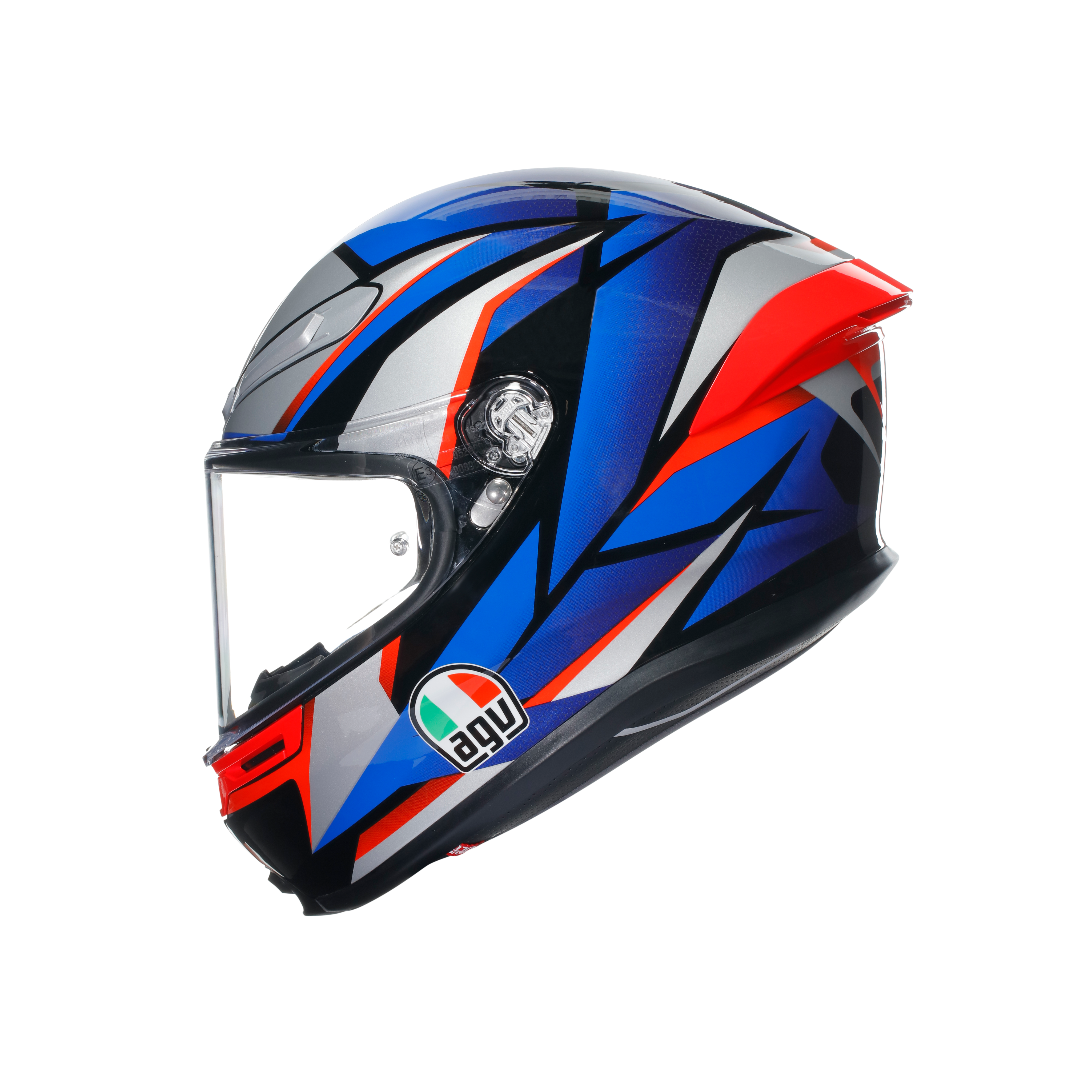 K6 S SLASHCUT BLACK/BLUE/RED - MOTORBIKE FULL FACE HELMET DOT (E2206) -  - 2