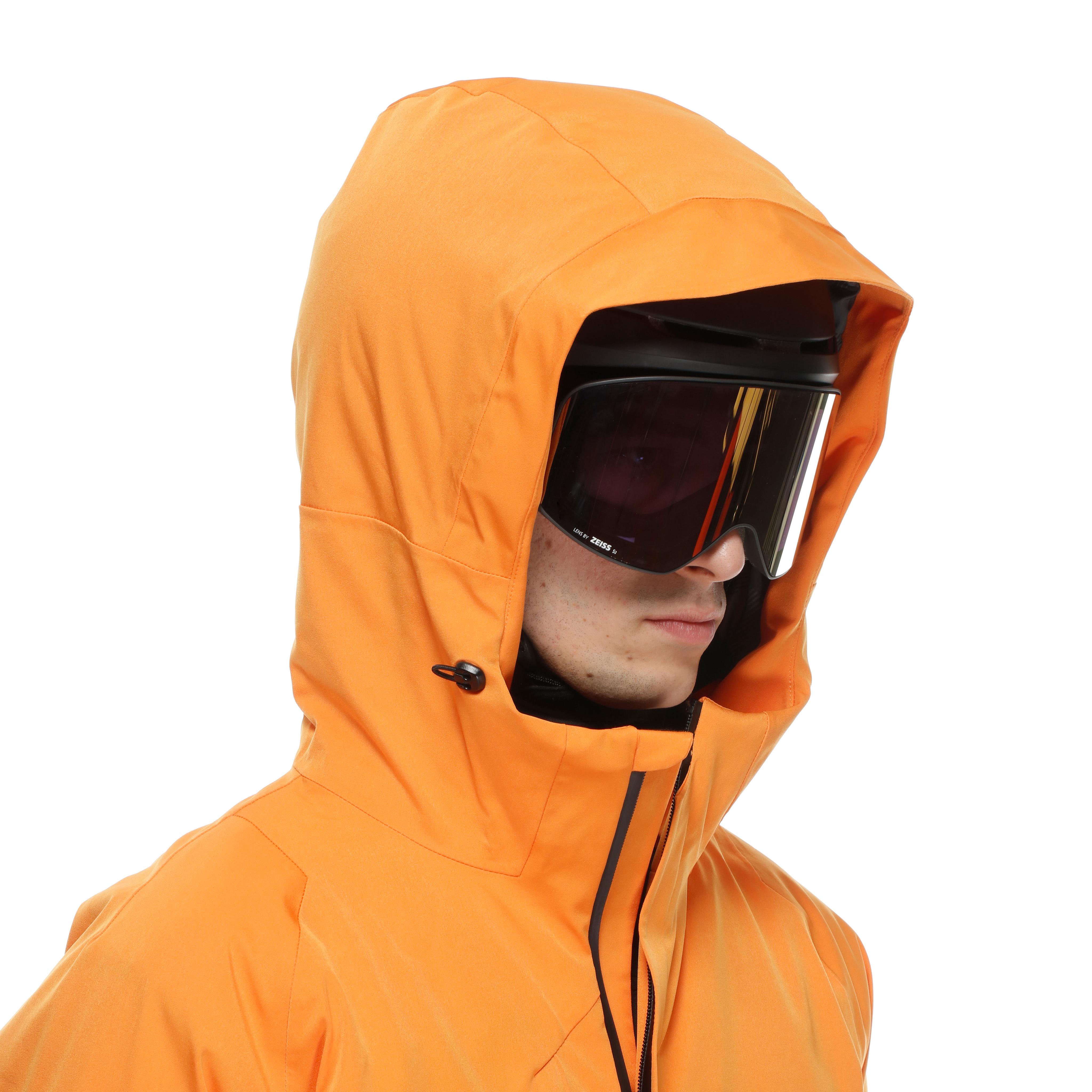 ETRA AEROSENSE-DRY - MEN'S SKI JACKET - ORIOLE ORANGE/STRETCH LIMO - 5