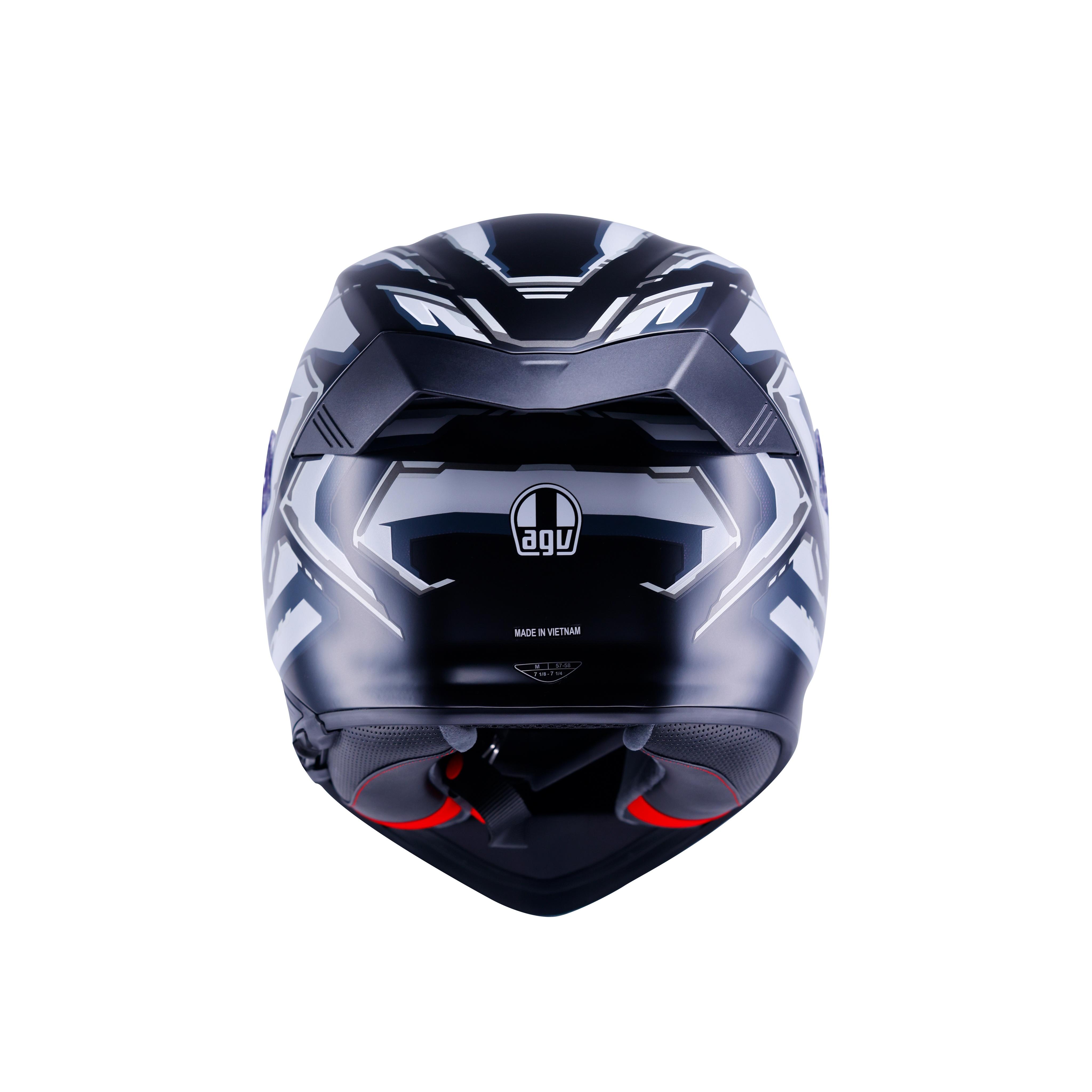 K5 ASTRALIX MATT BLACK/WHITE - FULL-FACE MOTORCYCLE HELMET E2206 -  - 3