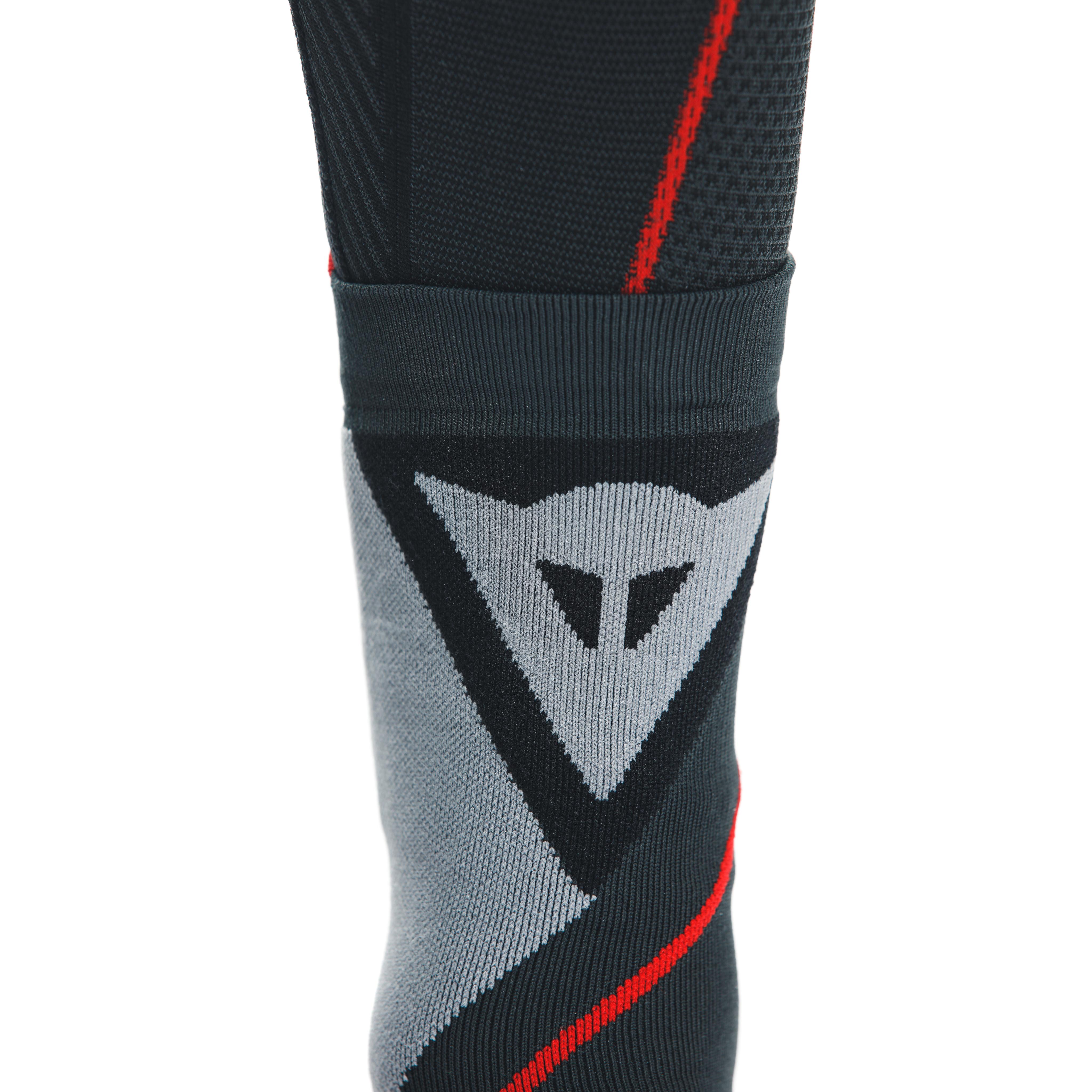 THERMAL MOTORCYCLE MEDIUM SOCKS UNISEX - MID LAYER WINTER - BLACK/RED - 7