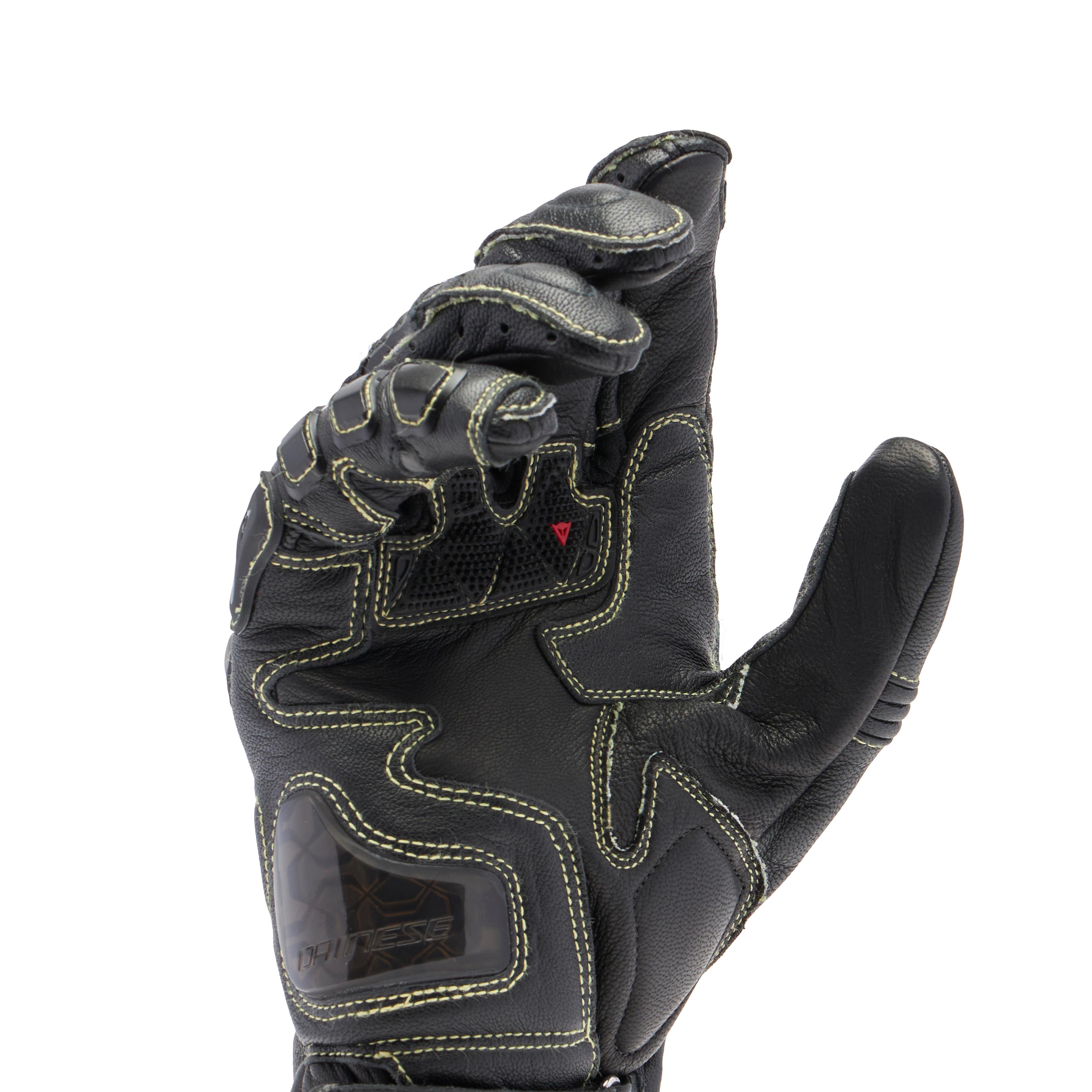 FULL METAL 7 - MEN'S MOTORCYCLE RACING LEATHER GLOVES | BLACK