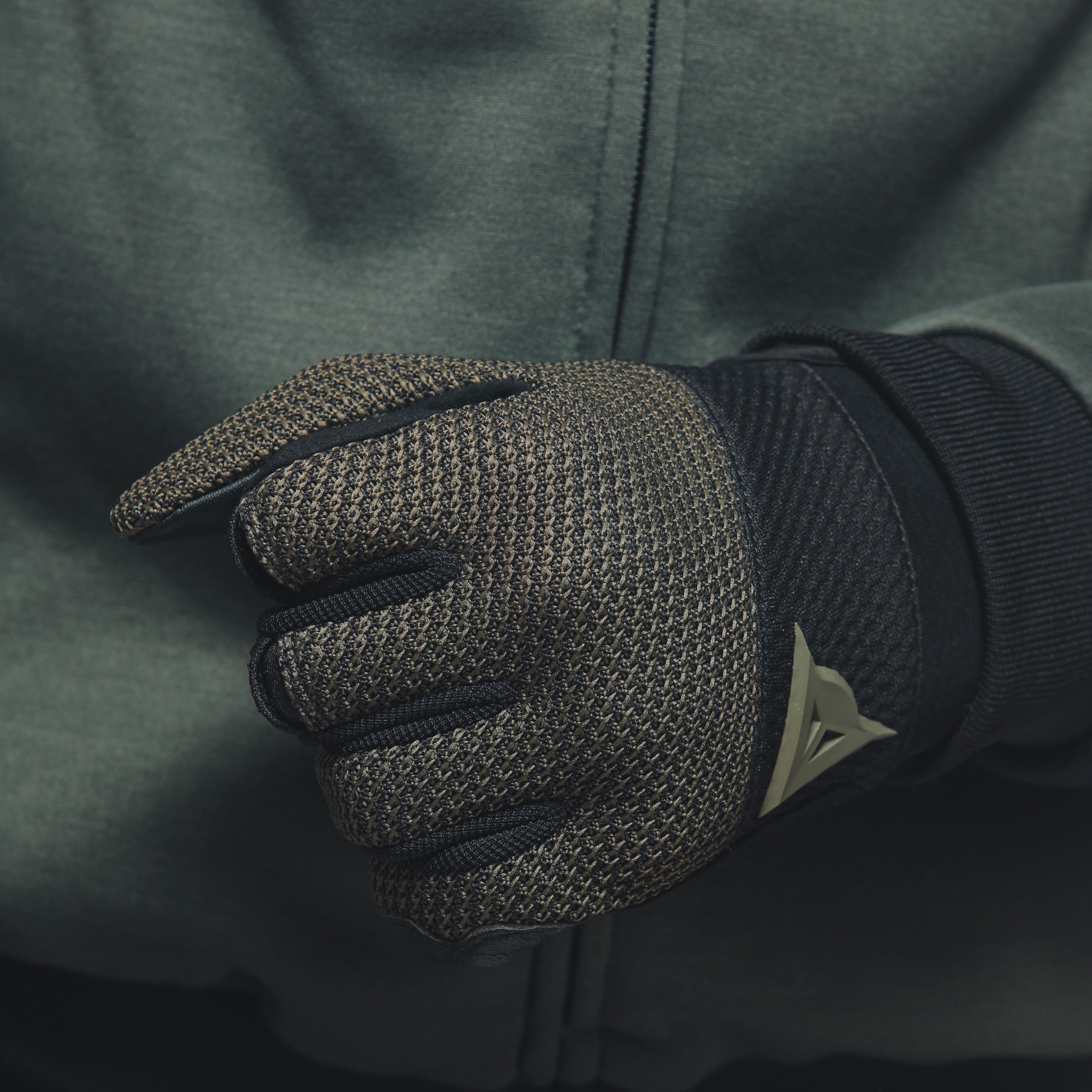 TORINO - MEN'S MOTORCYCLE TEXTILE GLOVES - BLACK/GRAPE-LEAF - 13