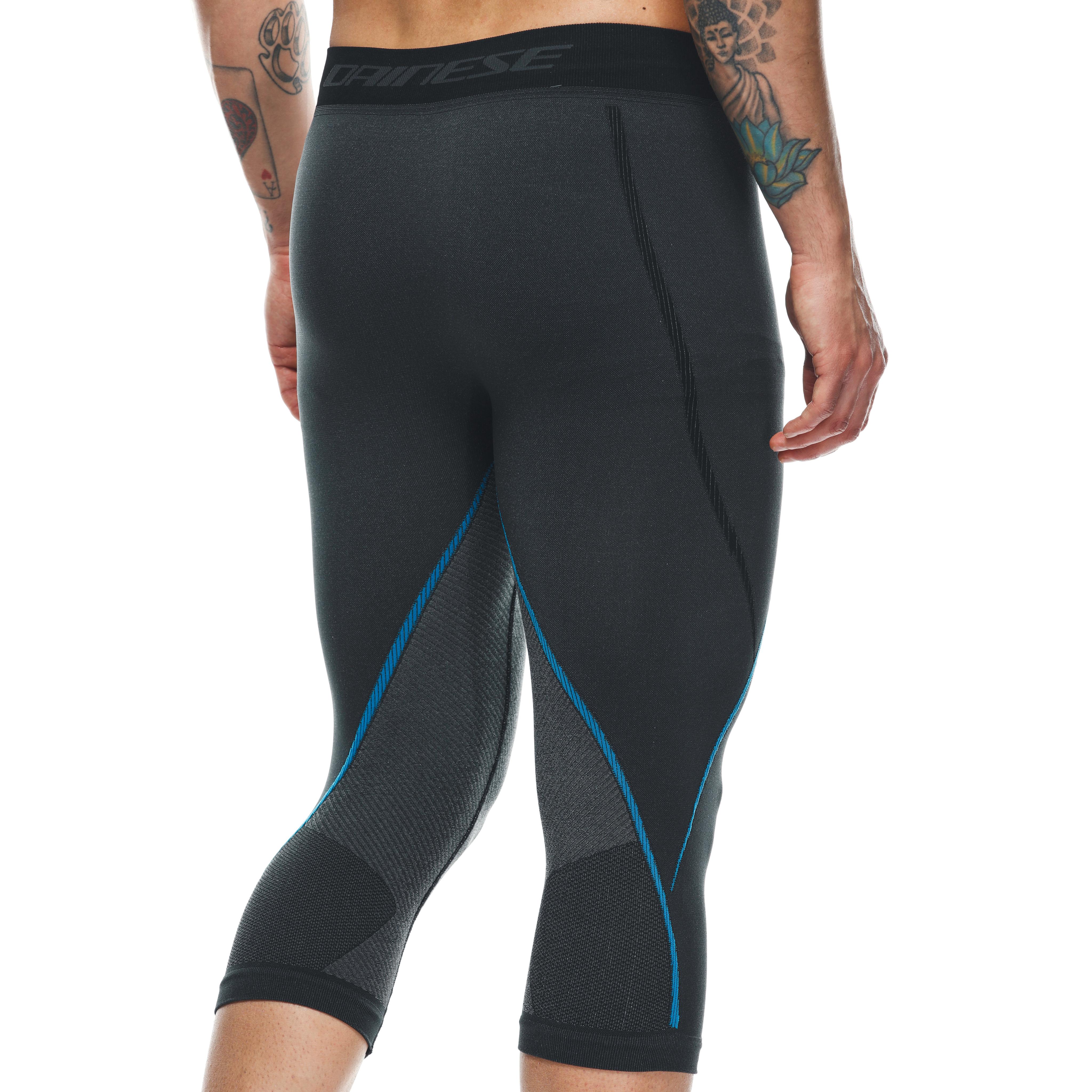 TECHNICAL 3/4 MOTORCYCLE UNDERSHORTS MEN - BASE LAYER SUMMER - BLACK/BLUE - 7