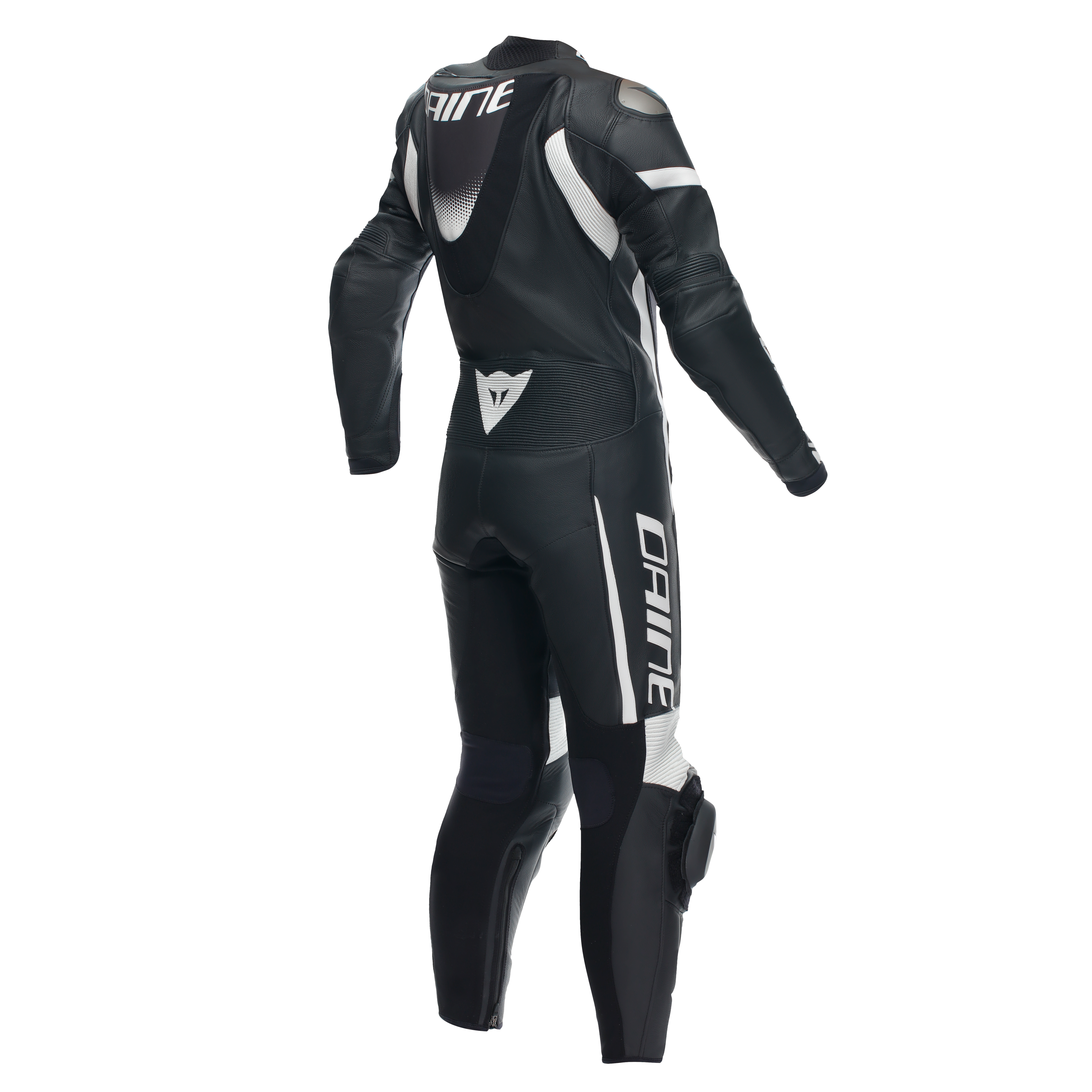 GROBNIK - WOMEN'S 1-PIECE MOTORCYCLE PERFORATED LEATHER SUIT - BLACK/BLACK/WHITE - 2