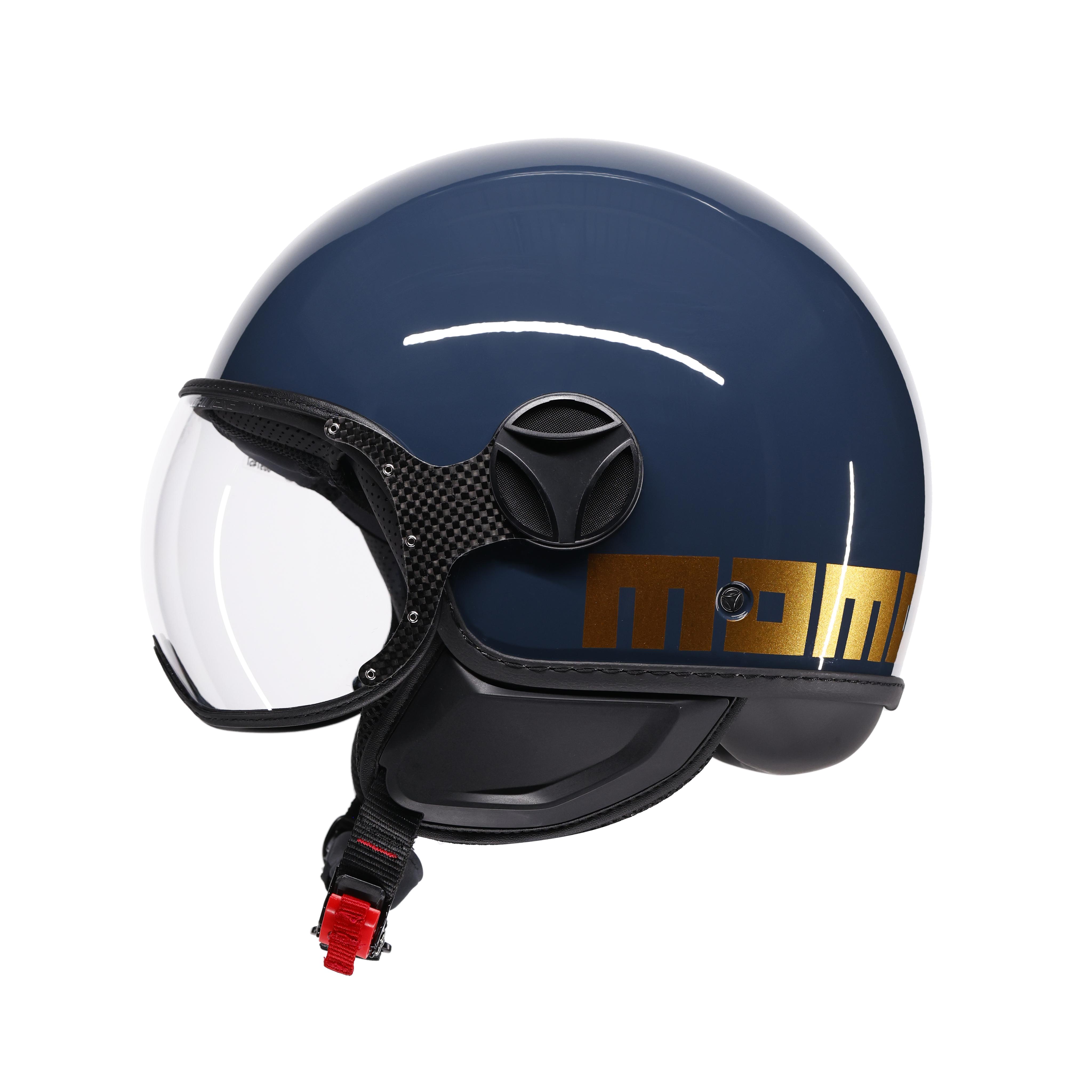 MOMODESIGN FGTR CLASSIC - JET-HELM MIT VISIER E2206 - FLIP BRASS/GOLD -  - 4