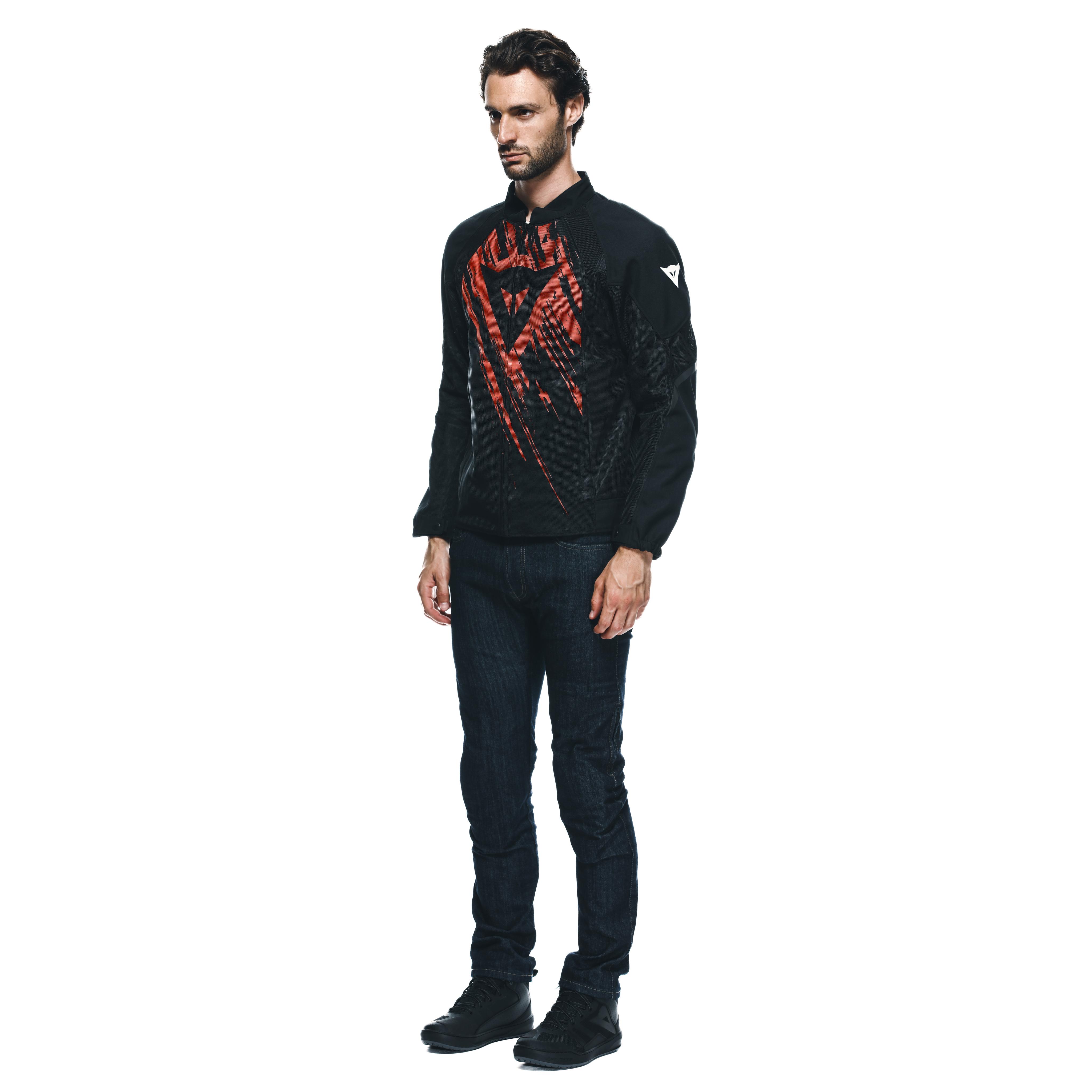 HEROSPHERE AIR - MEN SUMMER MOTORCYCLE JACKET - BLACK/RED TARMAC - 4
