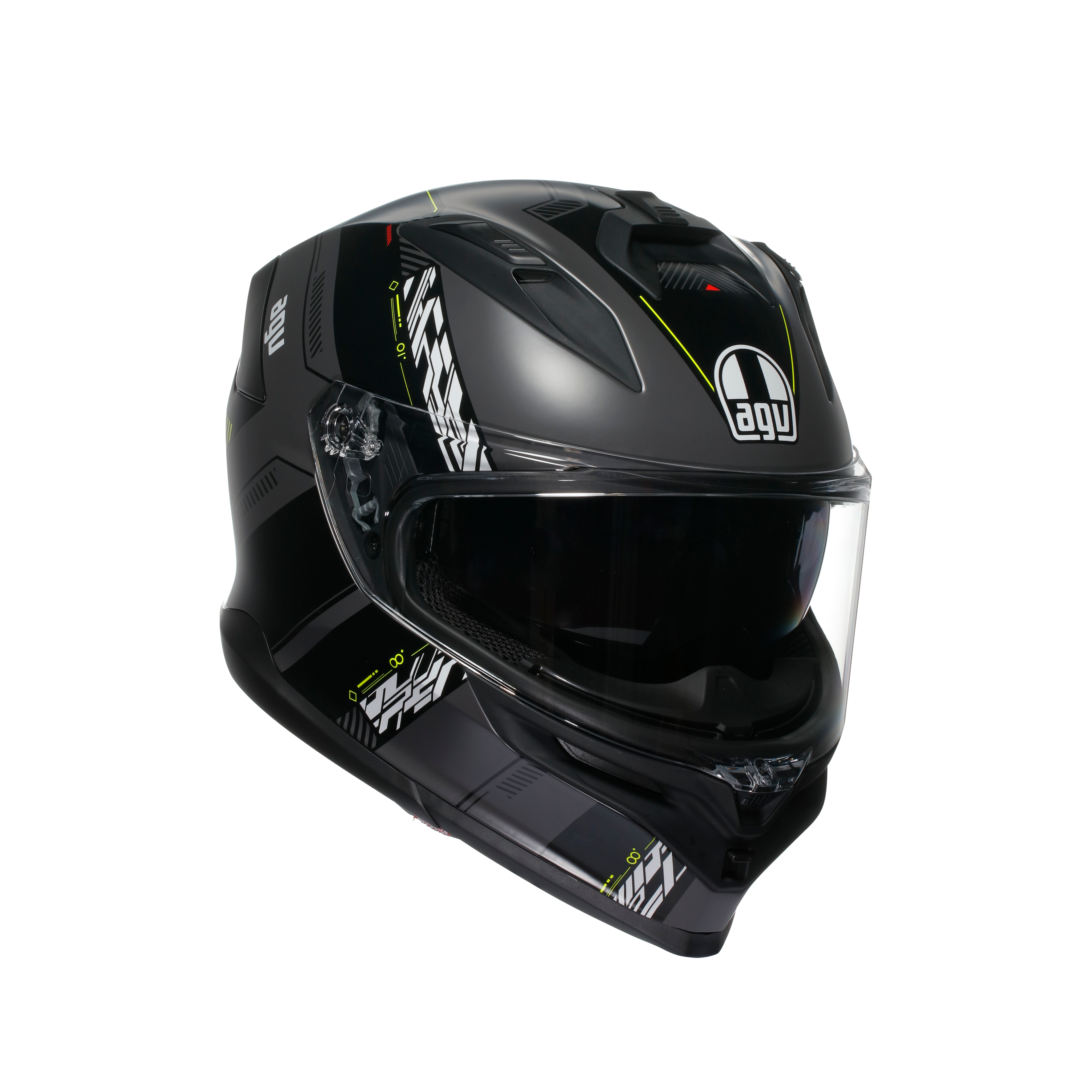 K7 MPLK KYBER MATT GREY/YELLOW FLUO - CASQUE MOTO INT&Eacute;GRAL E2206 -  - 1