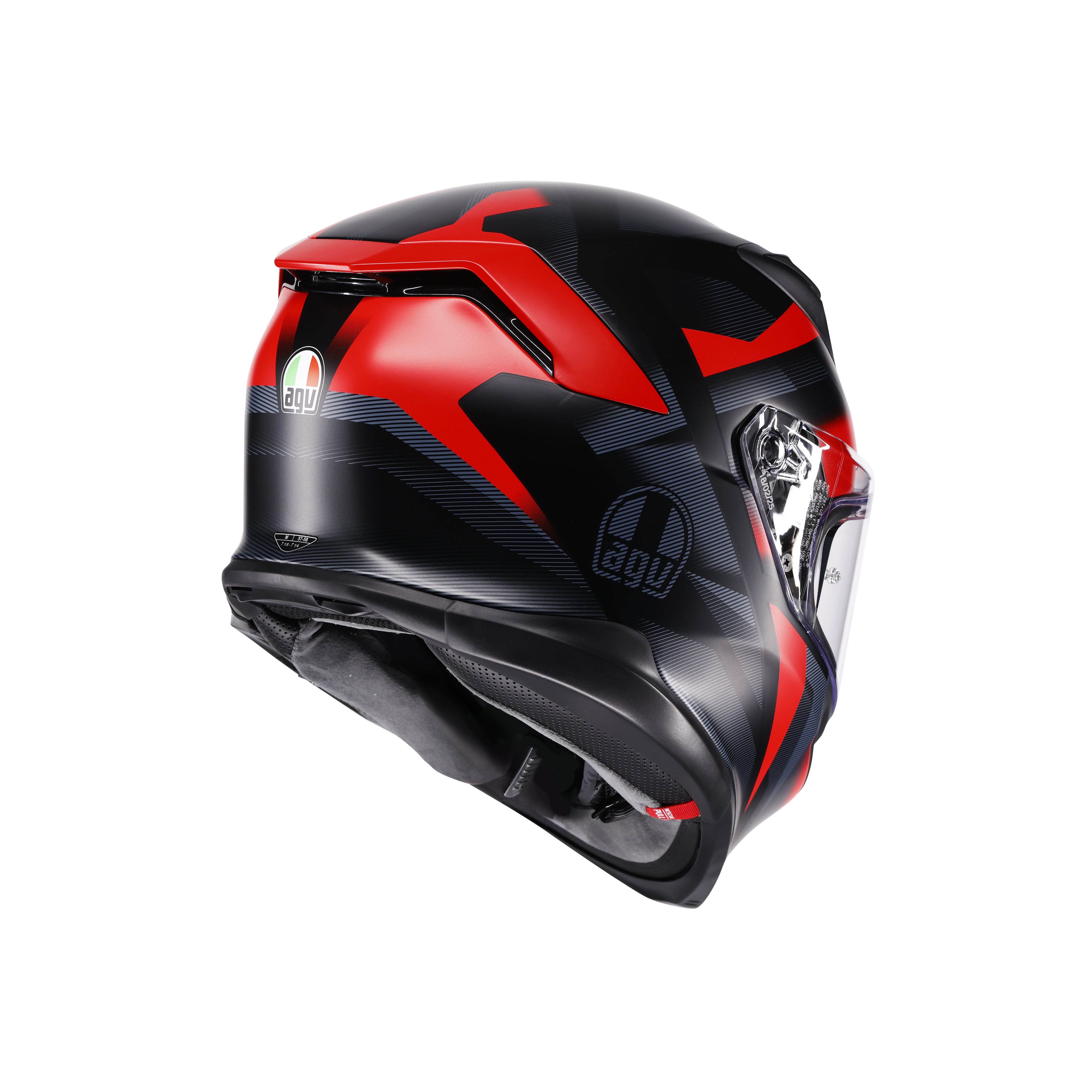 K7 MPLK GLIMPSE MATT BLACK/RED - MOTORRAD INTEGRAL-HELM E2206 -  - 6