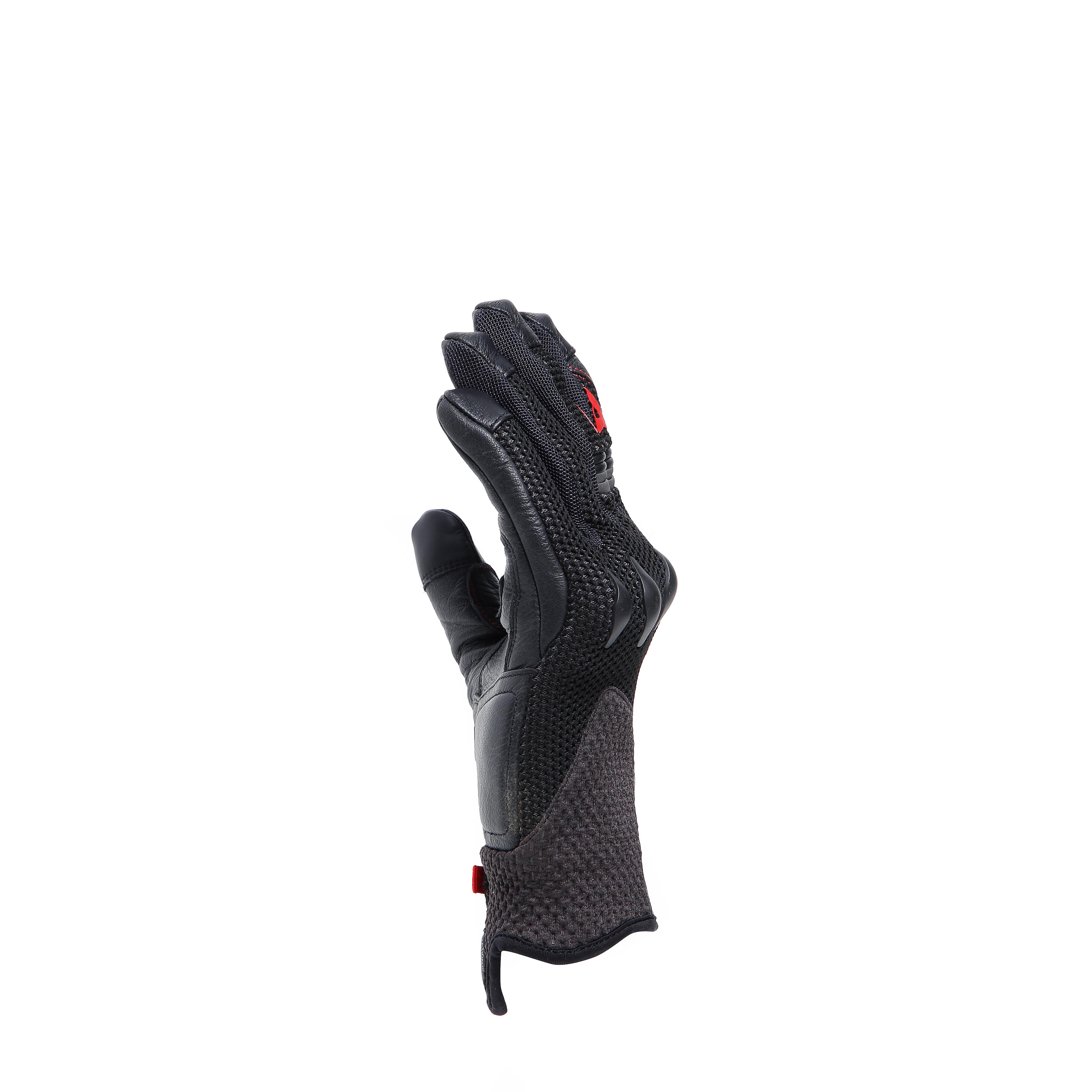 KARAKUM ERGO-TEK - MEN'S MOTORCYCLE TEXTILE GLOVES - BLACK/BLACK - 2